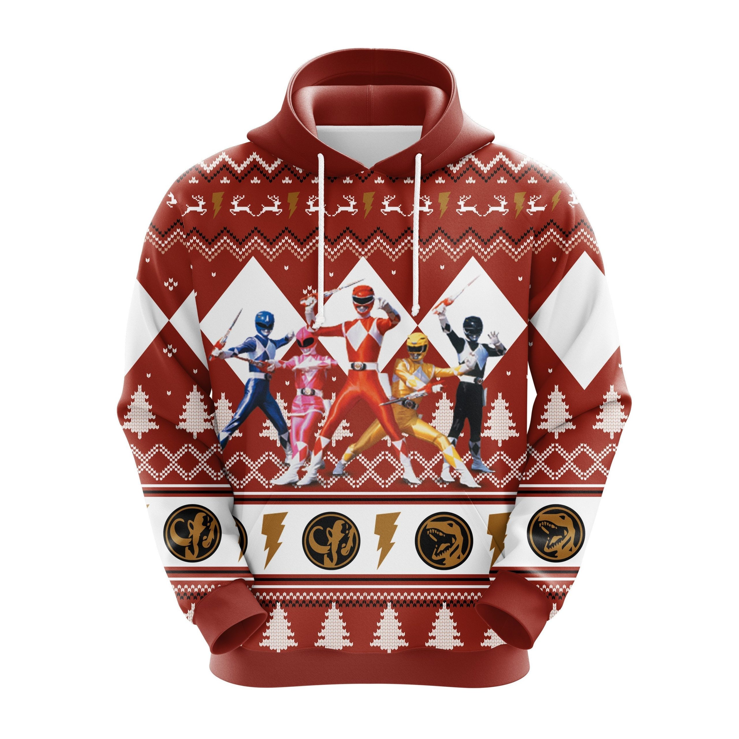 Power Ranger Red Christmas Cute Noel Mc Ugly Hoodie Amazing Gift Idea Thanksgiving Gift