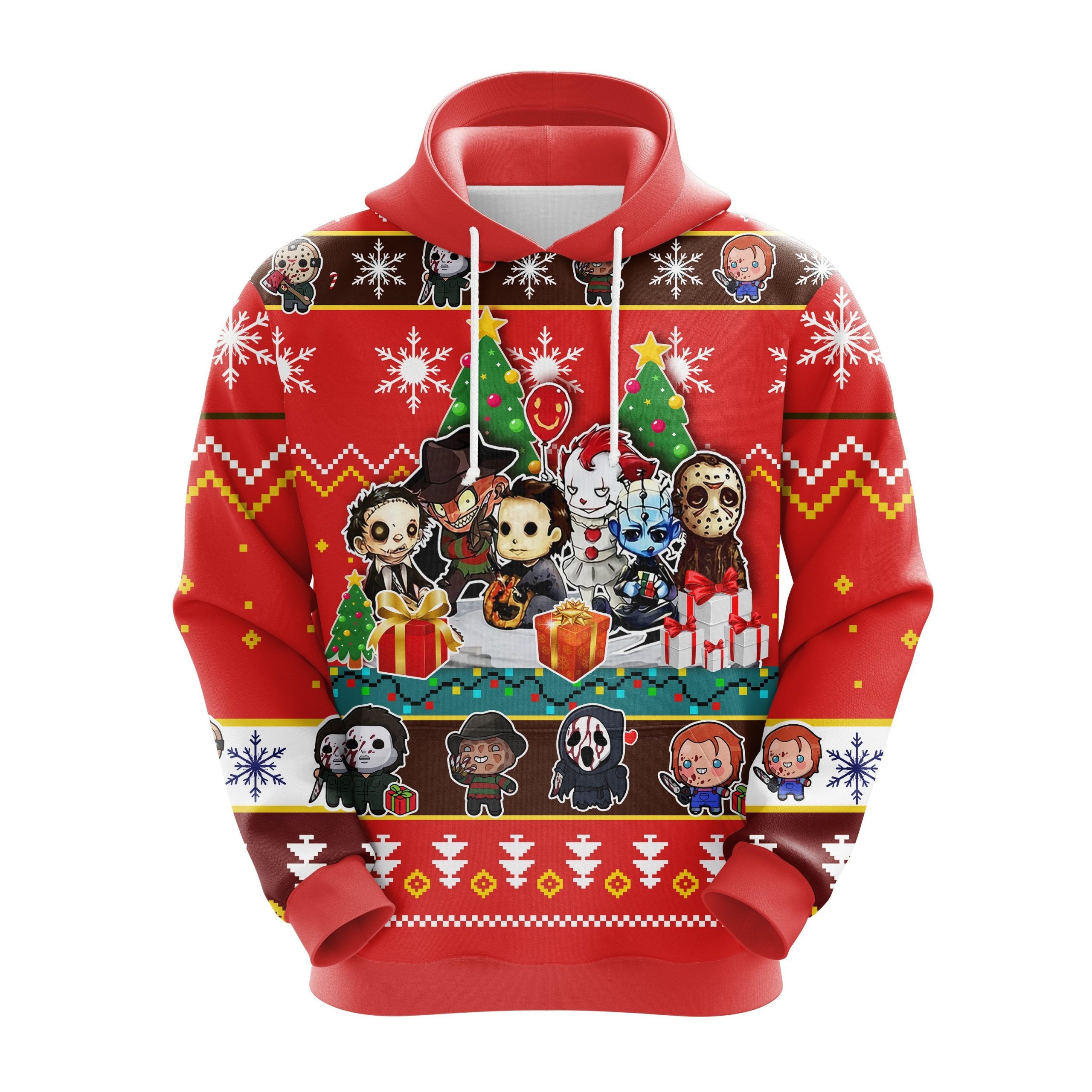 Character Chibi Horror Christmas Cute Noel Mc Ugly Hoodie Amazing Gift Idea Thanksgiving Gift