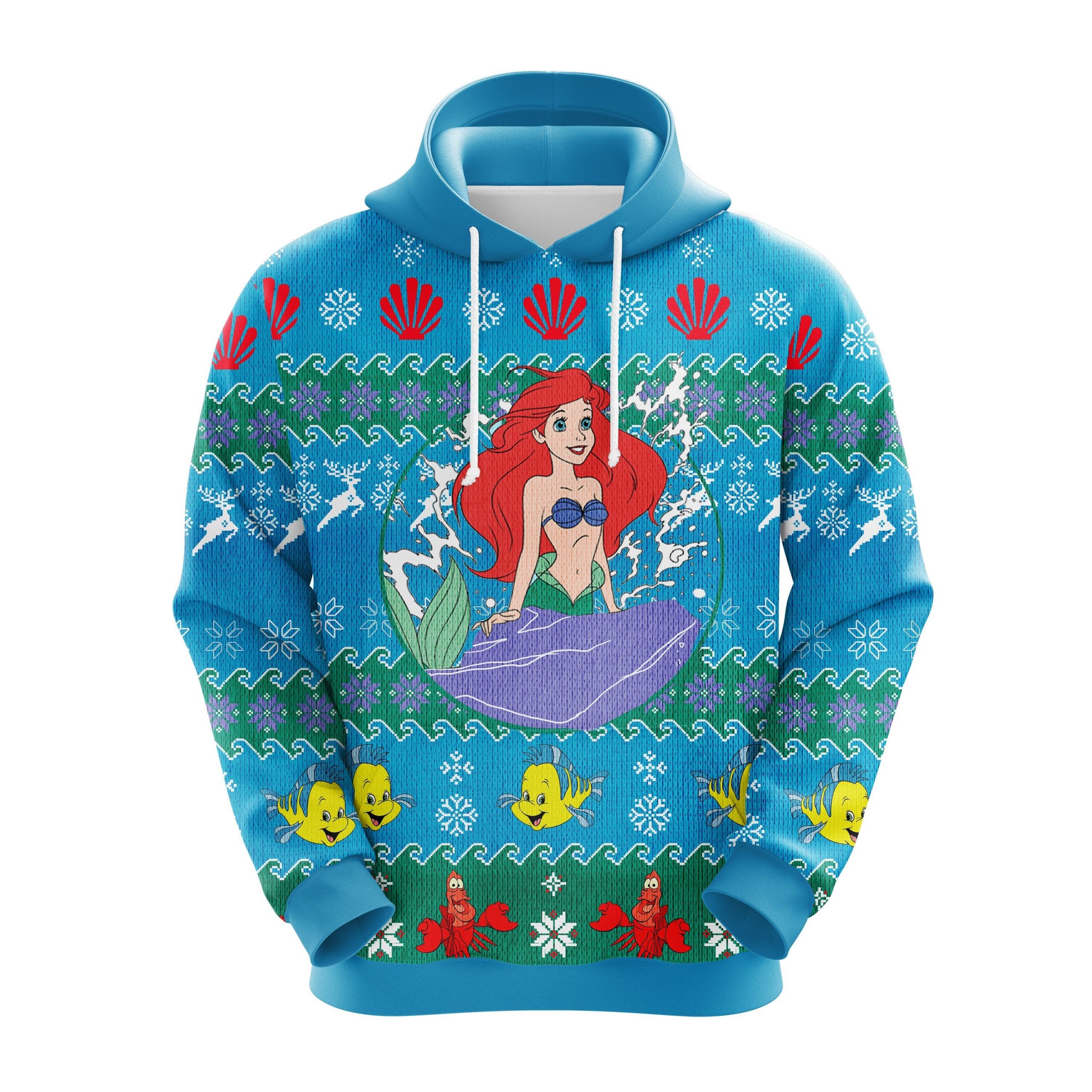 Mermaid Christmas Cute Noel Mc Ugly Hoodie Amazing Gift Idea Thanksgiving Gift