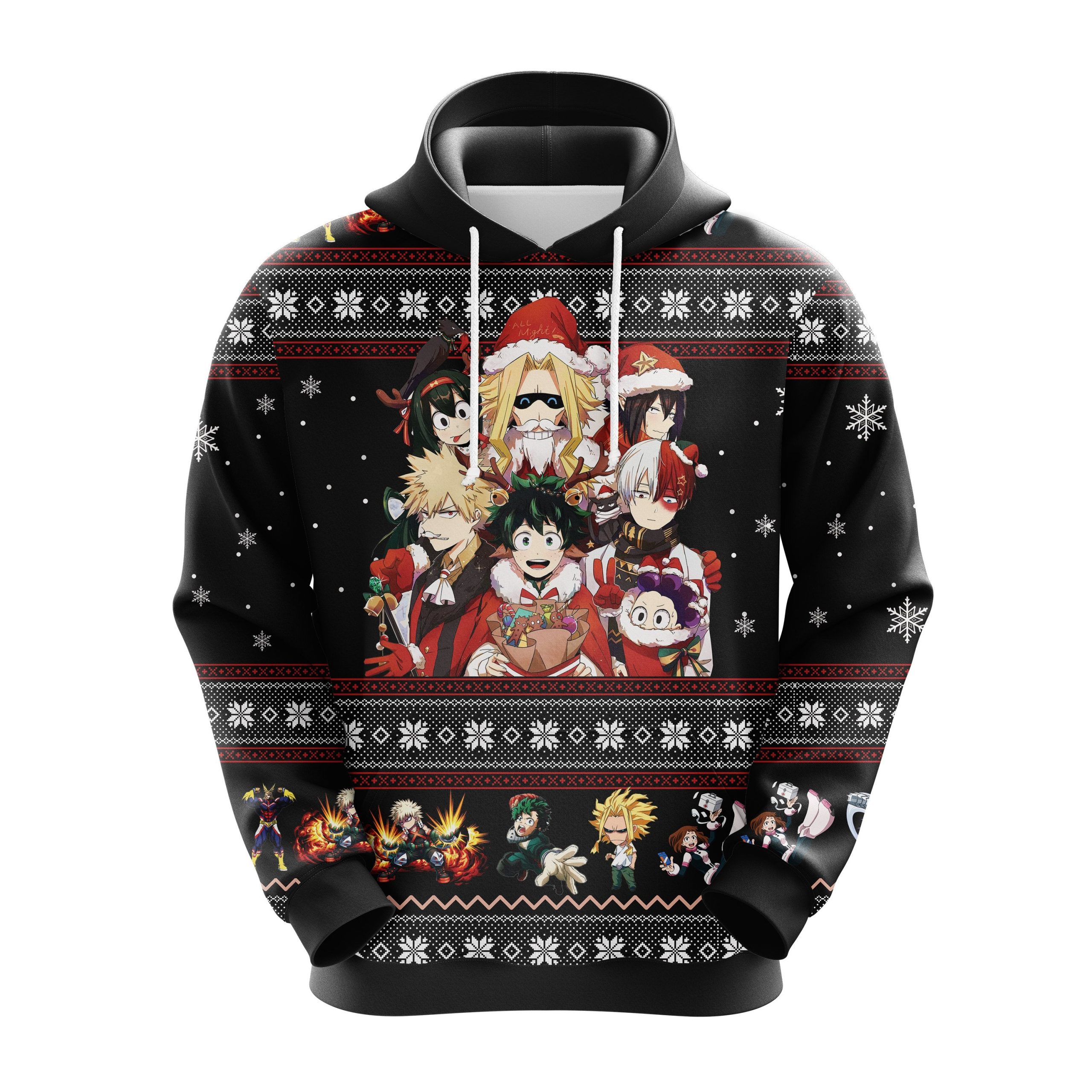 My Hero Academia Christmas Cute Noel Mc Ugly Hoodie Amazing Gift Idea Thanksgiving Gift