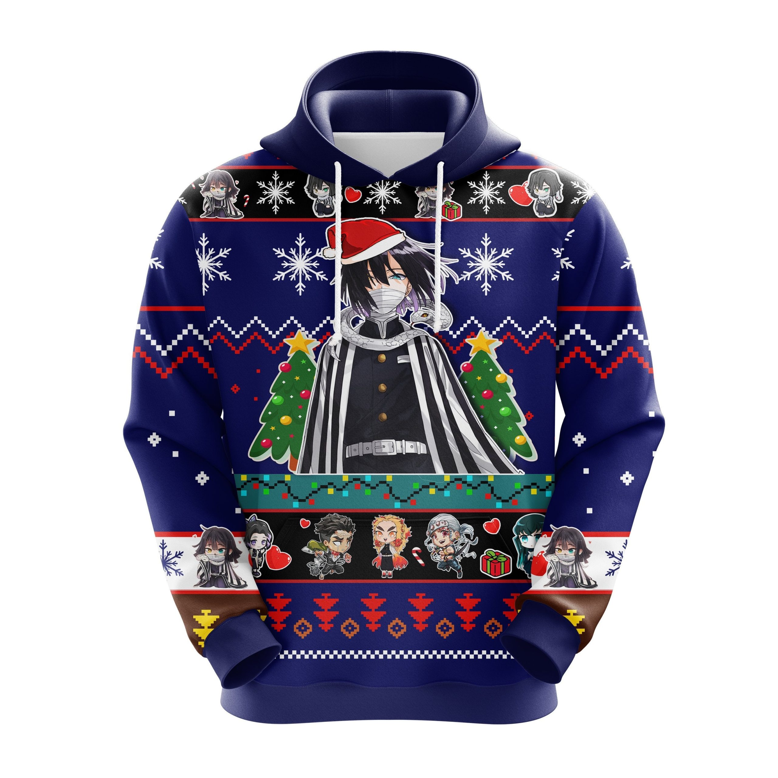 Obanai Iguro Christmas Cute Noel Mc Ugly Hoodie Amazing Gift Idea Thanksgiving Gift