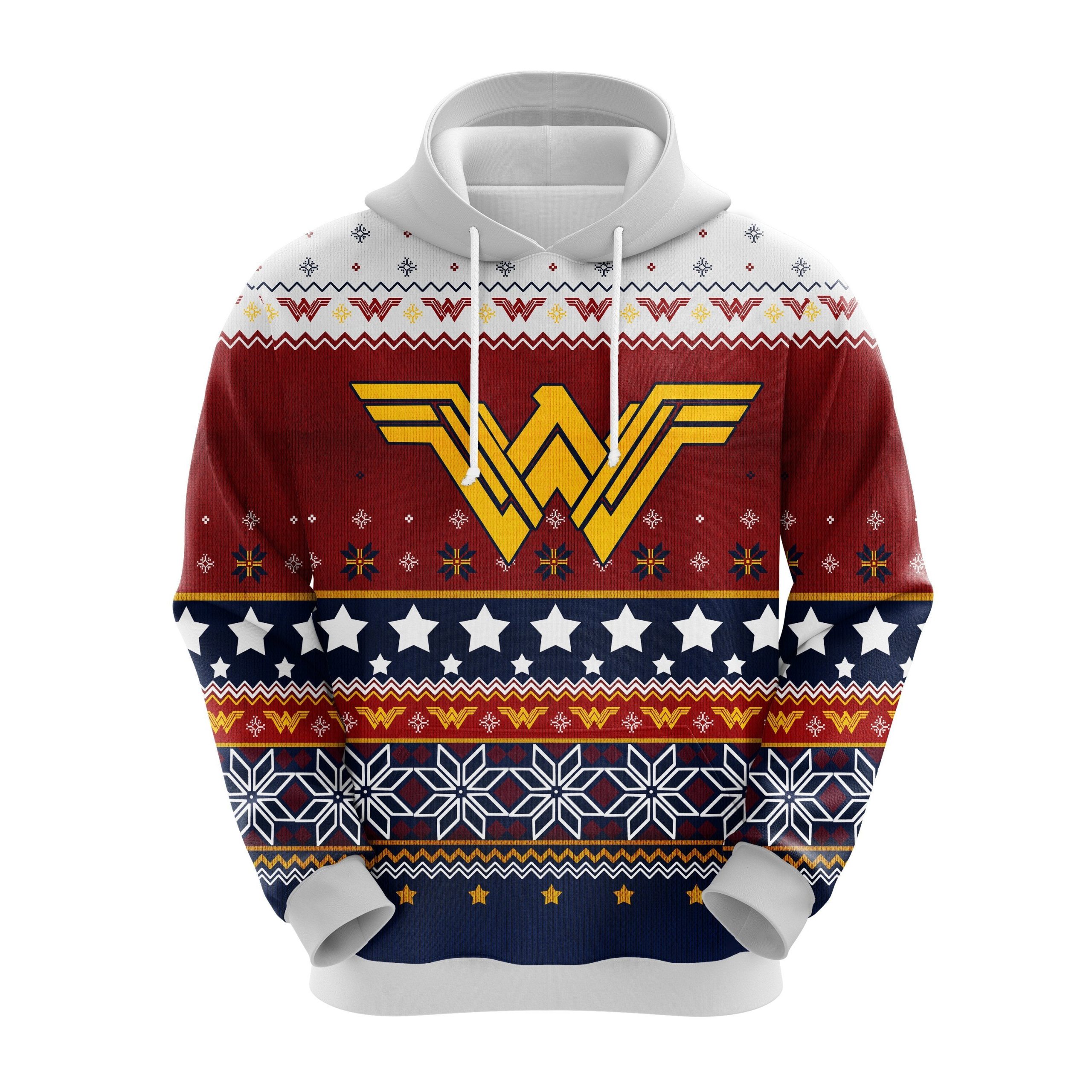 Wonder Woman 3D Christmas Cute Noel Mc Ugly Hoodie Amazing Gift Idea Thanksgiving Gift
