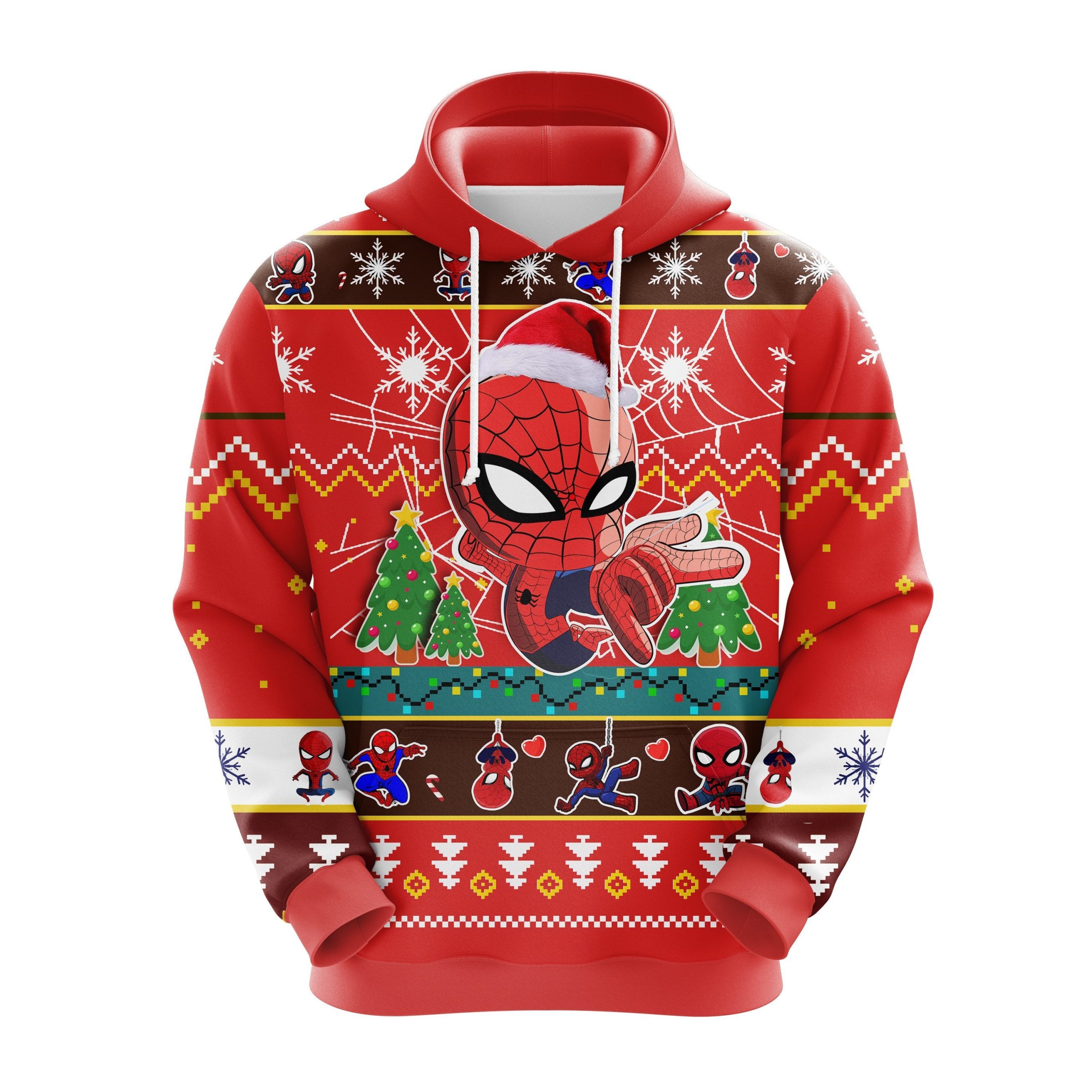 Spiderman Christmas Cute Noel Mc Ugly Hoodie Amazing Gift Idea Thanksgiving Gift