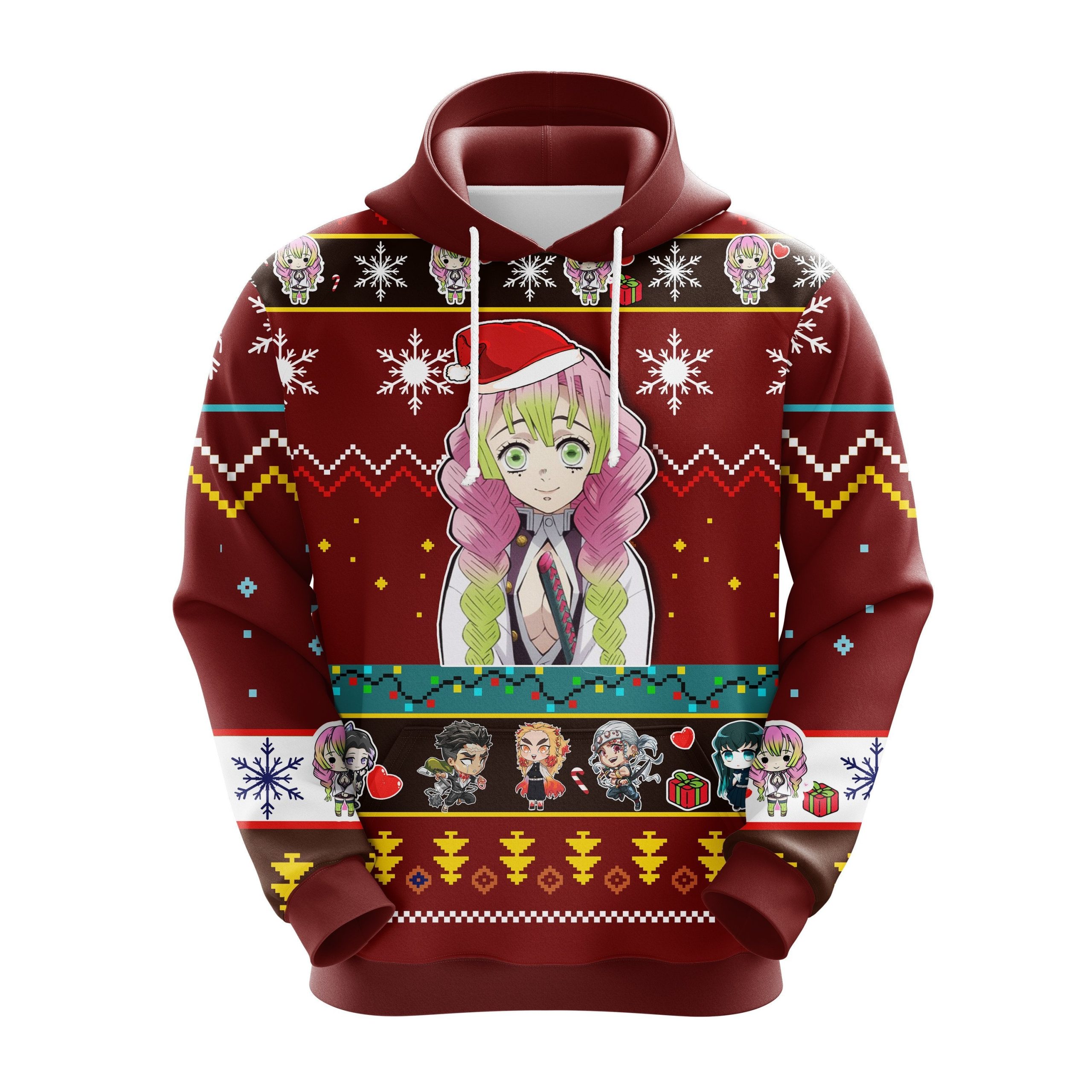 Mitsuri Kanroji Christmas Cute Noel Mc Ugly Hoodie Amazing Gift Idea Thanksgiving Gift