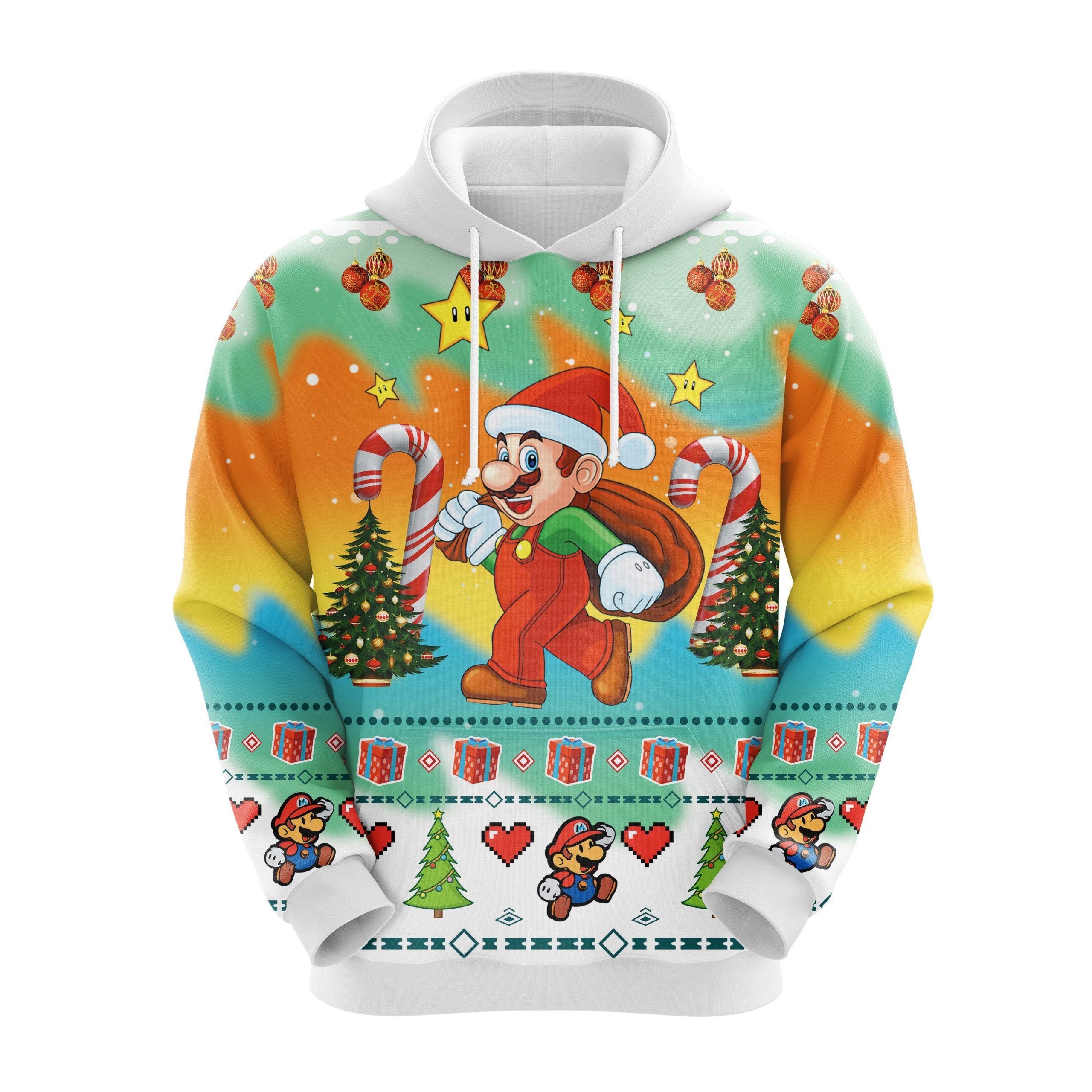 Mario Christmas Cute Noel Mc Ugly Hoodie Amazing Gift Idea Thanksgiving Gift