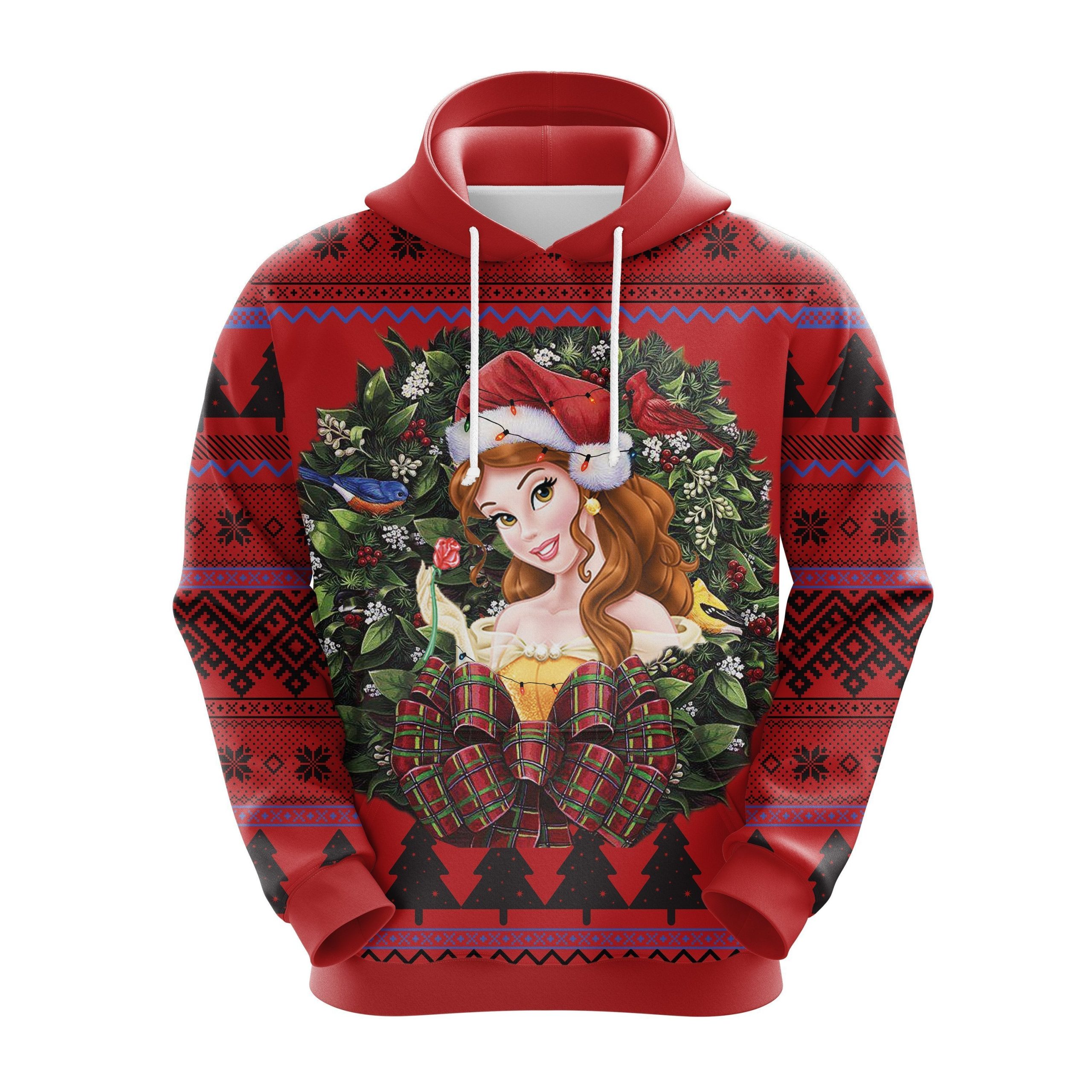 Bell Beauty And The Beast Princess Noel Christmas Cute Noel Mc Ugly Hoodie Amazing Gift Idea Thanksgiving Gift