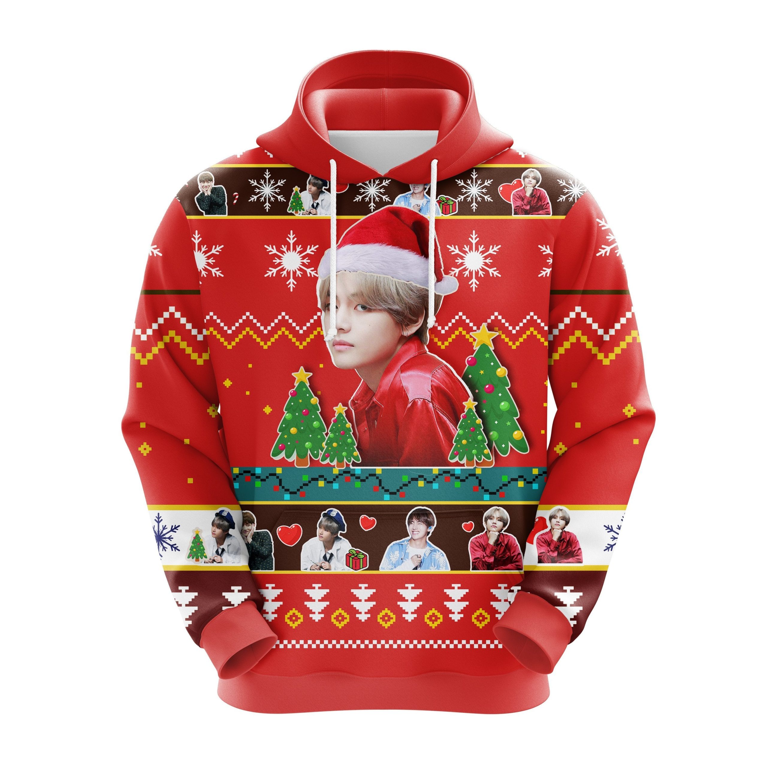 V Bts Christmas Cute Noel Mc Ugly Hoodie Amazing Gift Idea Thanksgiving Gift