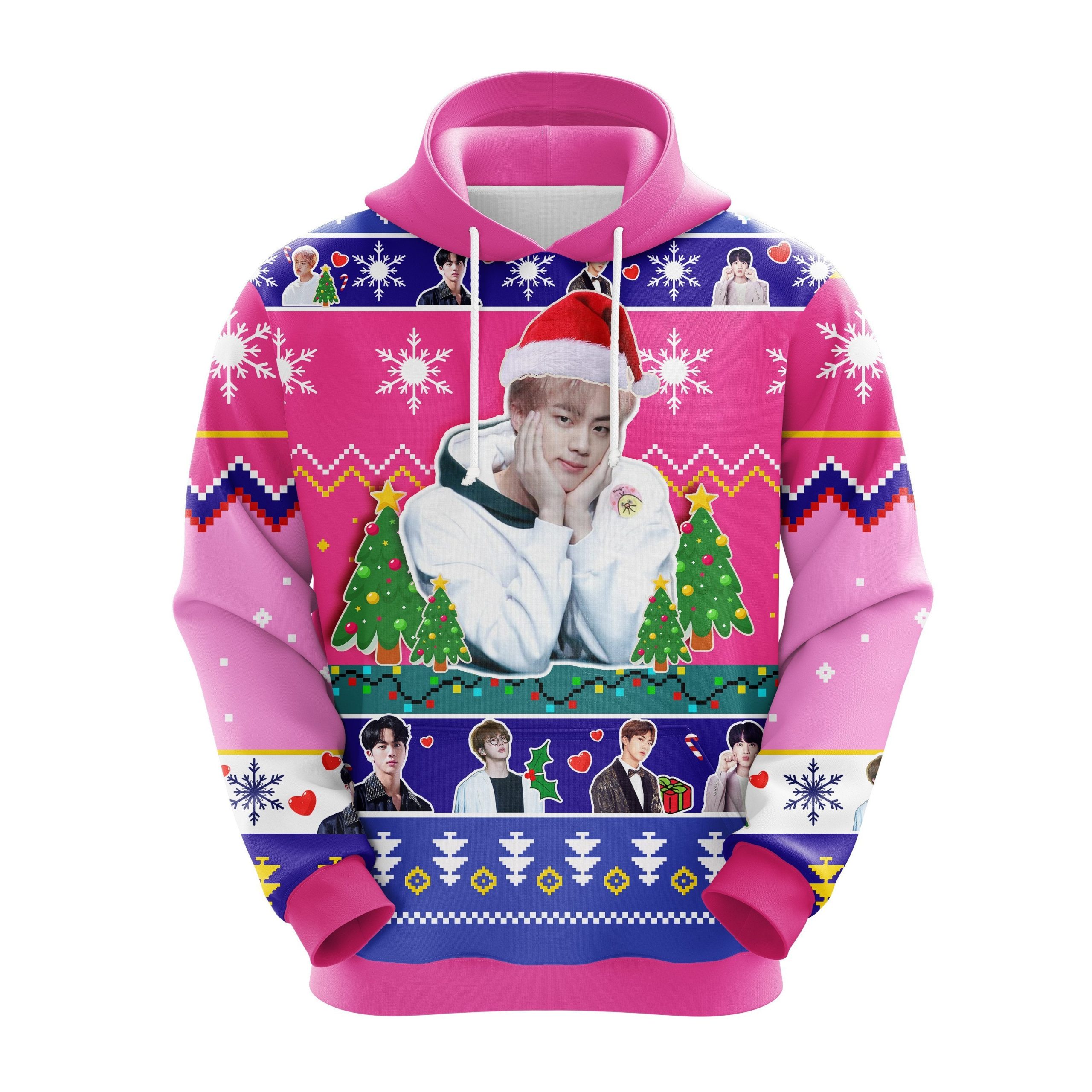 Jin Bts Christmas Cute Noel Mc Ugly Hoodie Amazing Gift Idea Thanksgiving Gift