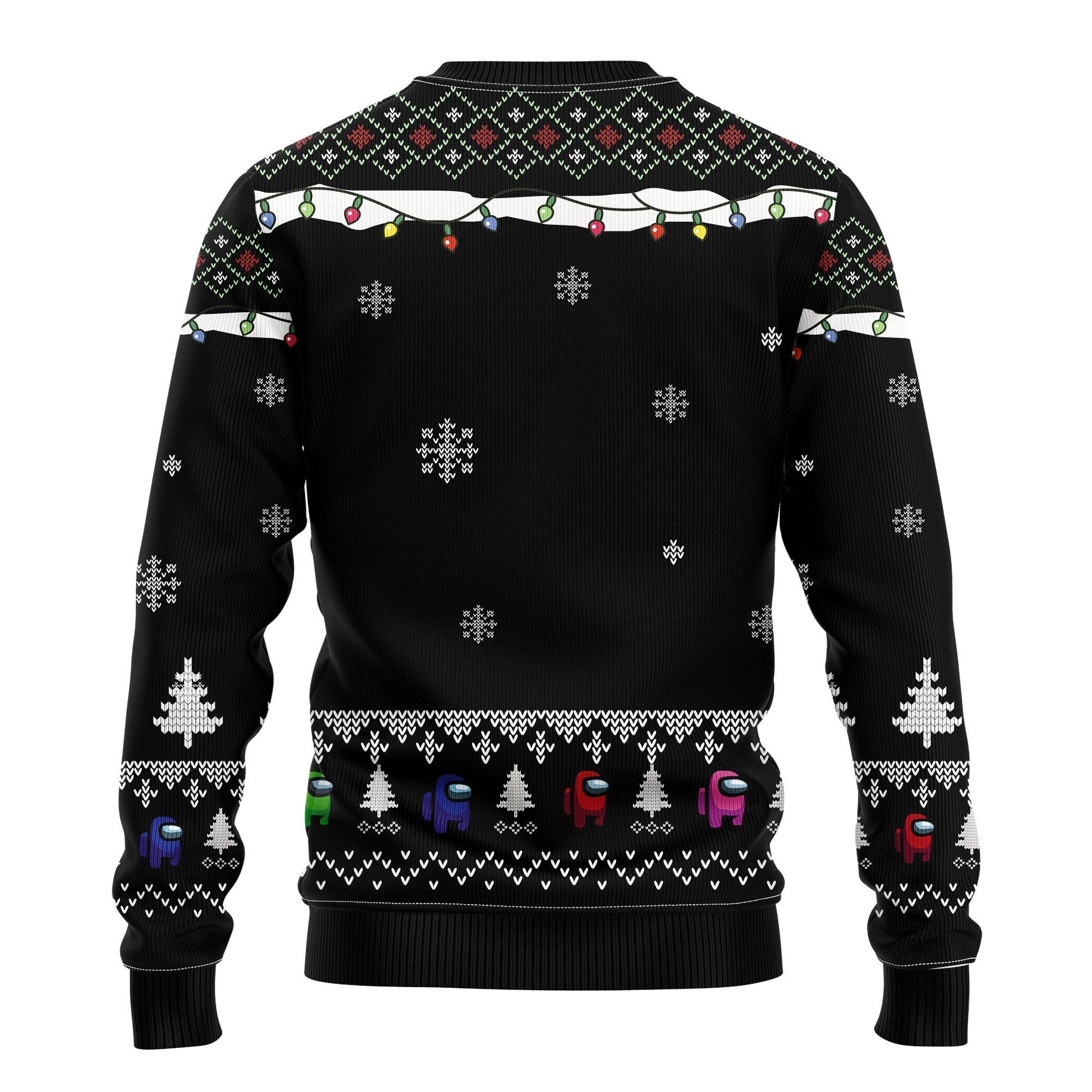 Among Us Black Ugly Christmas Sweater Amazing Gift Idea Thanksgiving Gift