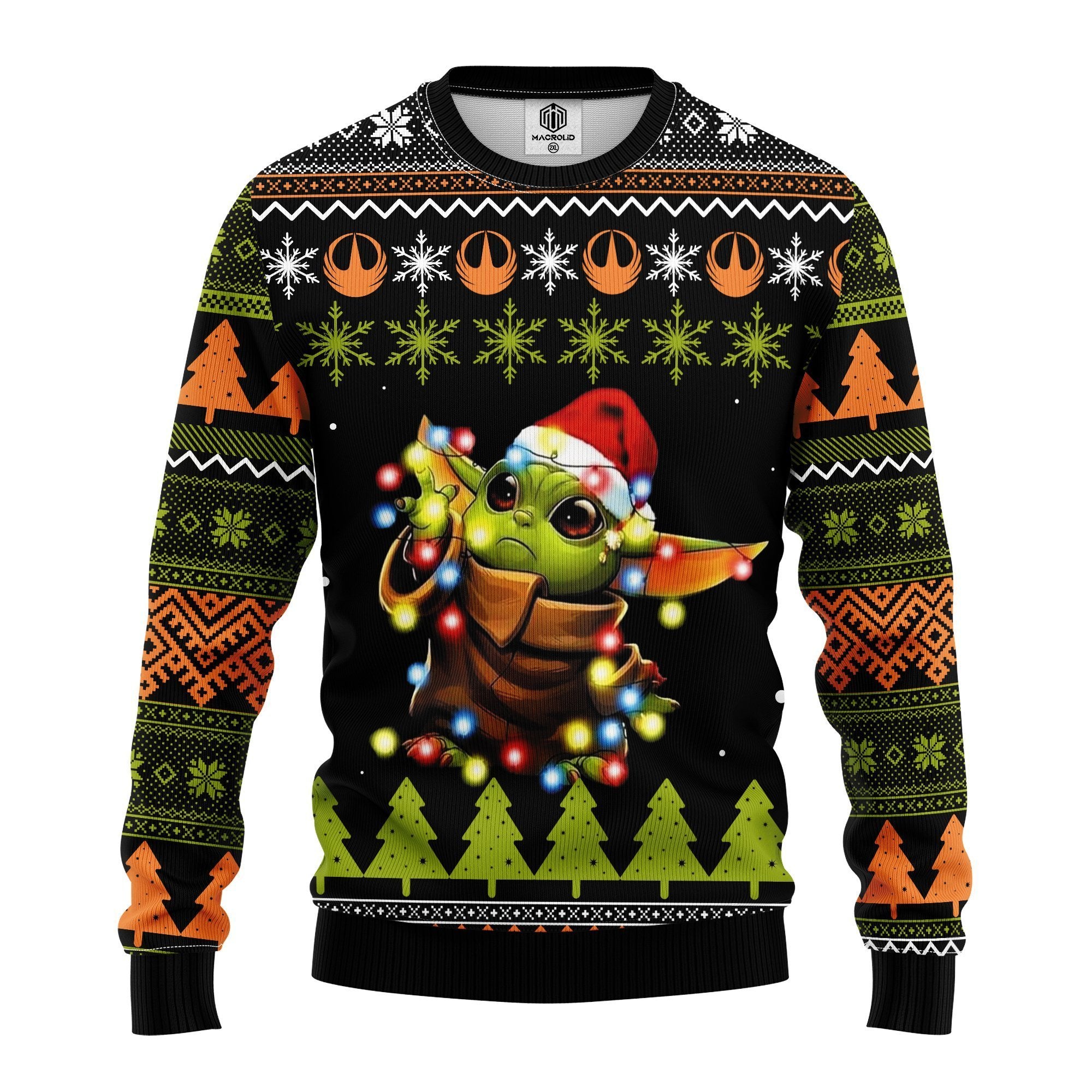 Baby Yoda 3D 2021 Ugly Christmas Sweater Amazing Gift Idea Thanksgiving Gift