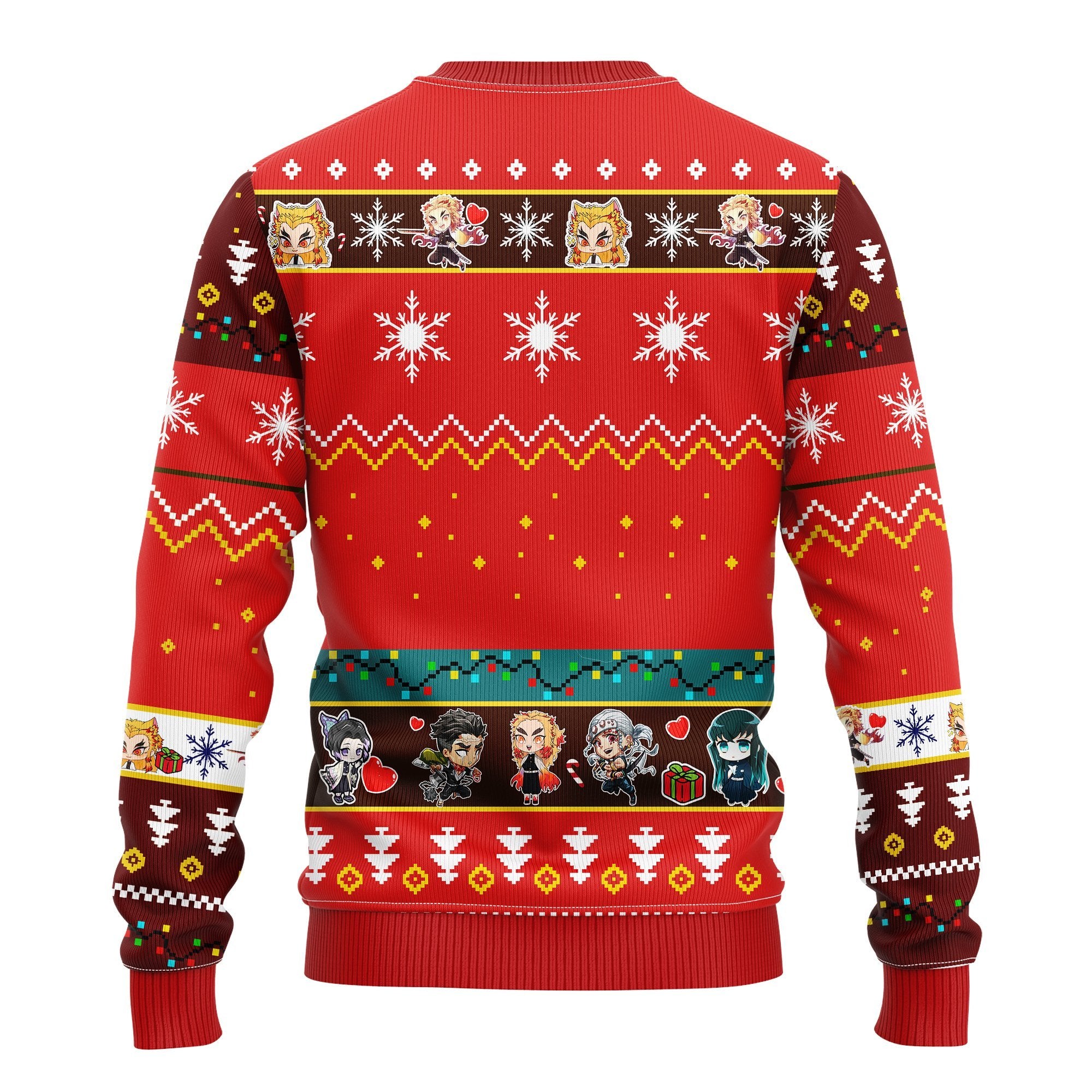 Kyojuro Rengoku Demon Slayer Anime Ugly Christmas Sweater Red 1 Amazing Gift Idea Thanksgiving Gift