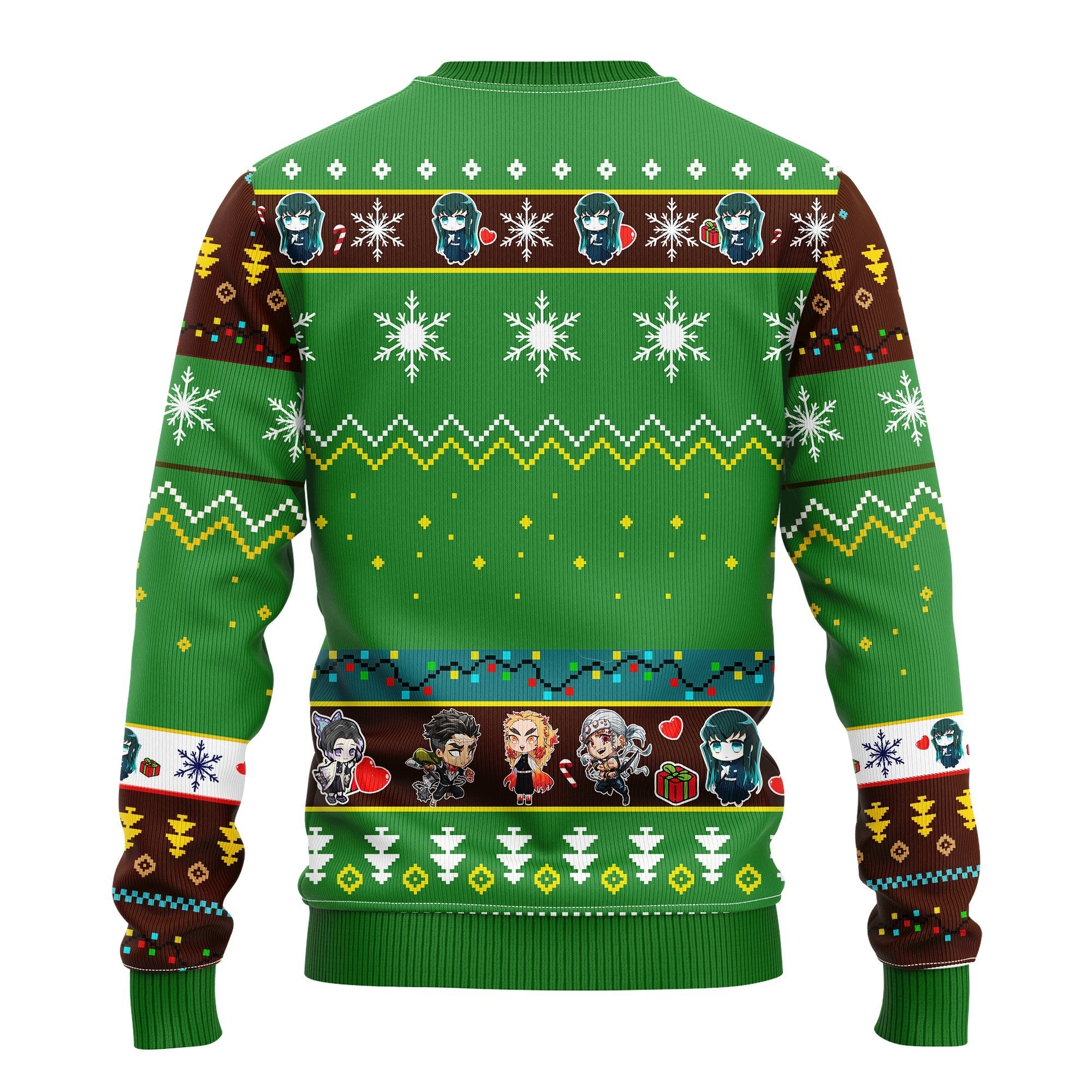 Muichiro Tokito Christmas Demon Slayer Anime Ugly Christmas Sweater Green 1 Amazing Gift Idea Thanksgiving Gift