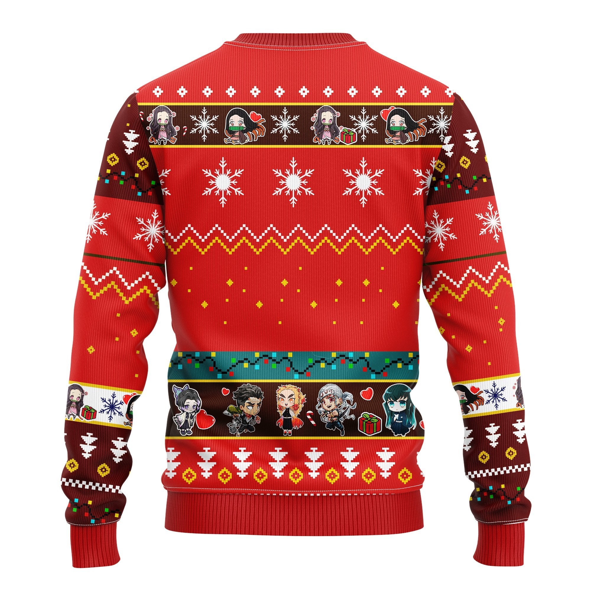 Nezuko Kamado Demon Slayer Anime Ugly Christmas Sweater Red 1 Amazing Gift Idea Thanksgiving Gift