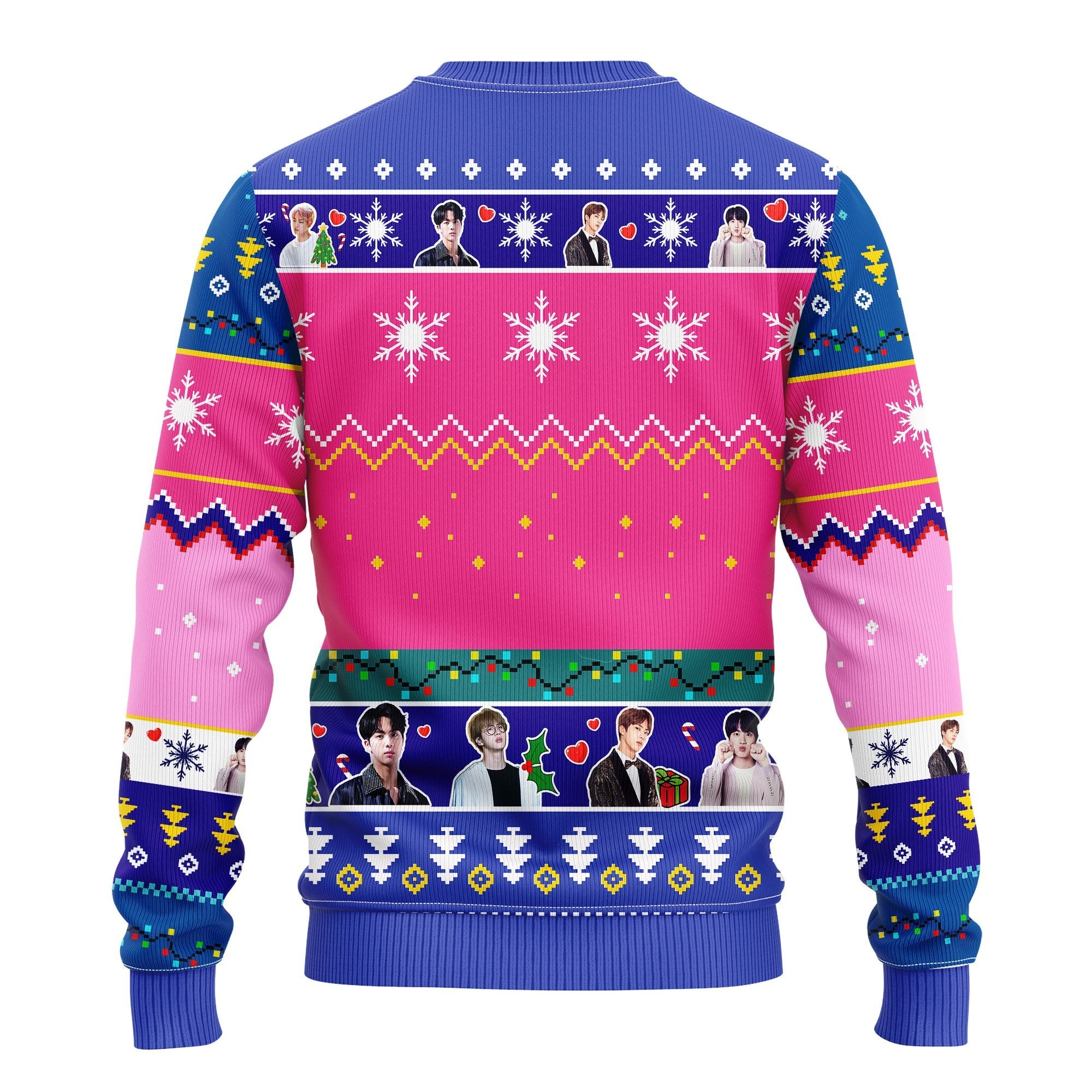 Jin Bts Ugly Christmas Sweater Pink- Amazing Gift Idea Thanksgiving Gift