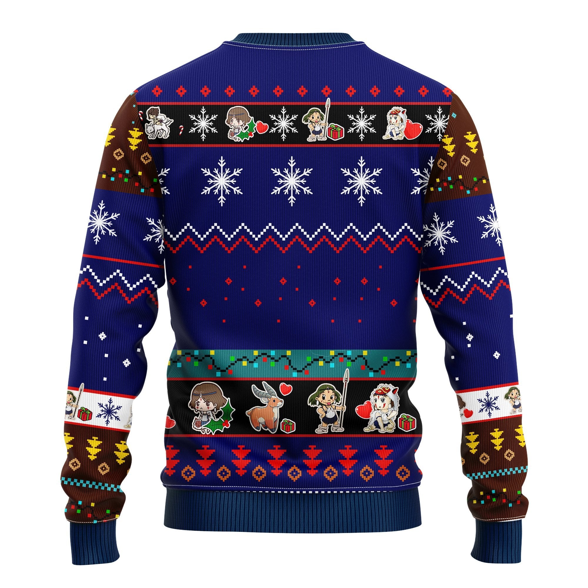 Princess Mononoke Ugly Christmas Sweater Blue 1 Amazing Gift Idea Thanksgiving Gift