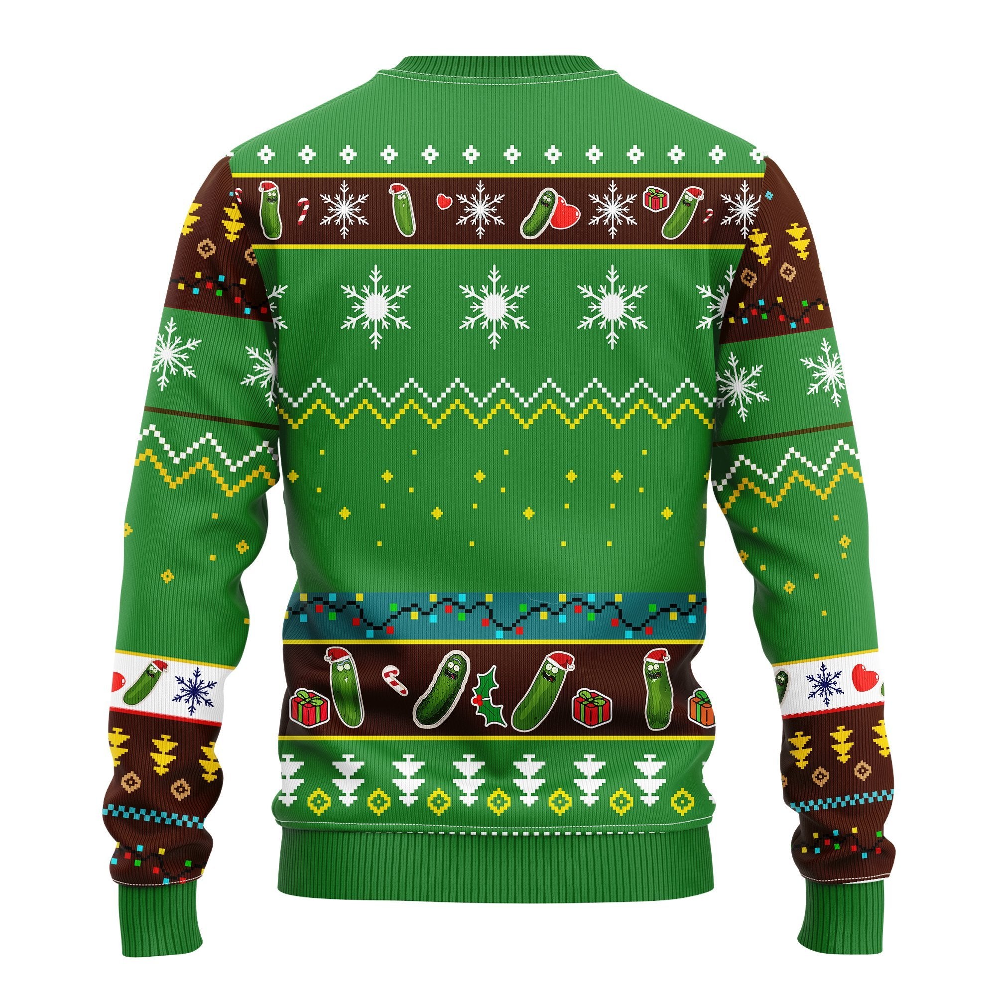 Pickle Rick Rick And Morty Ugly Christmas Sweater Green 2 Amazing Gift Idea Thanksgiving Gift