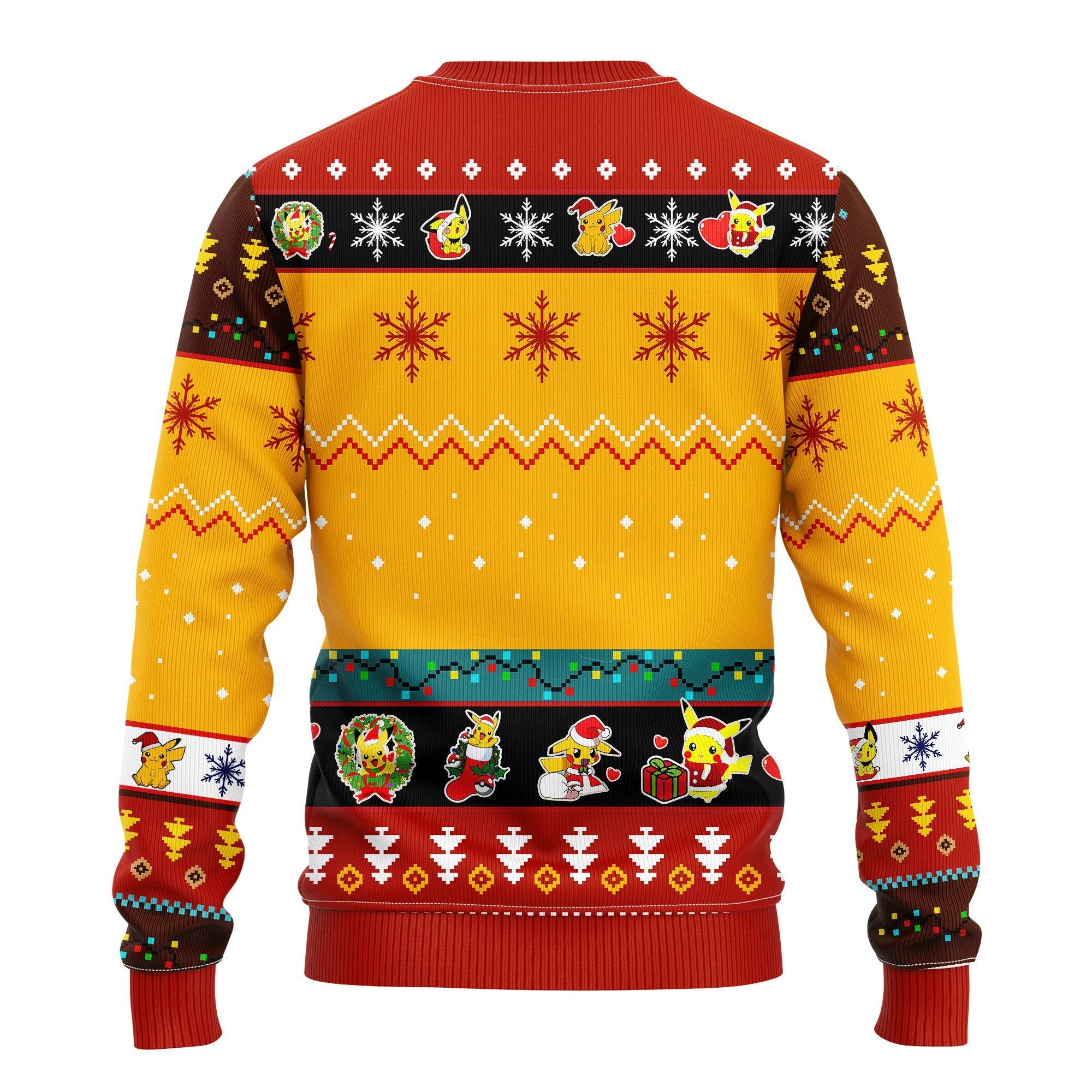 Pikachu Pokemon Ugly Christmas Sweater Yellow 2 Amazing Gift Idea Thanksgiving Gift