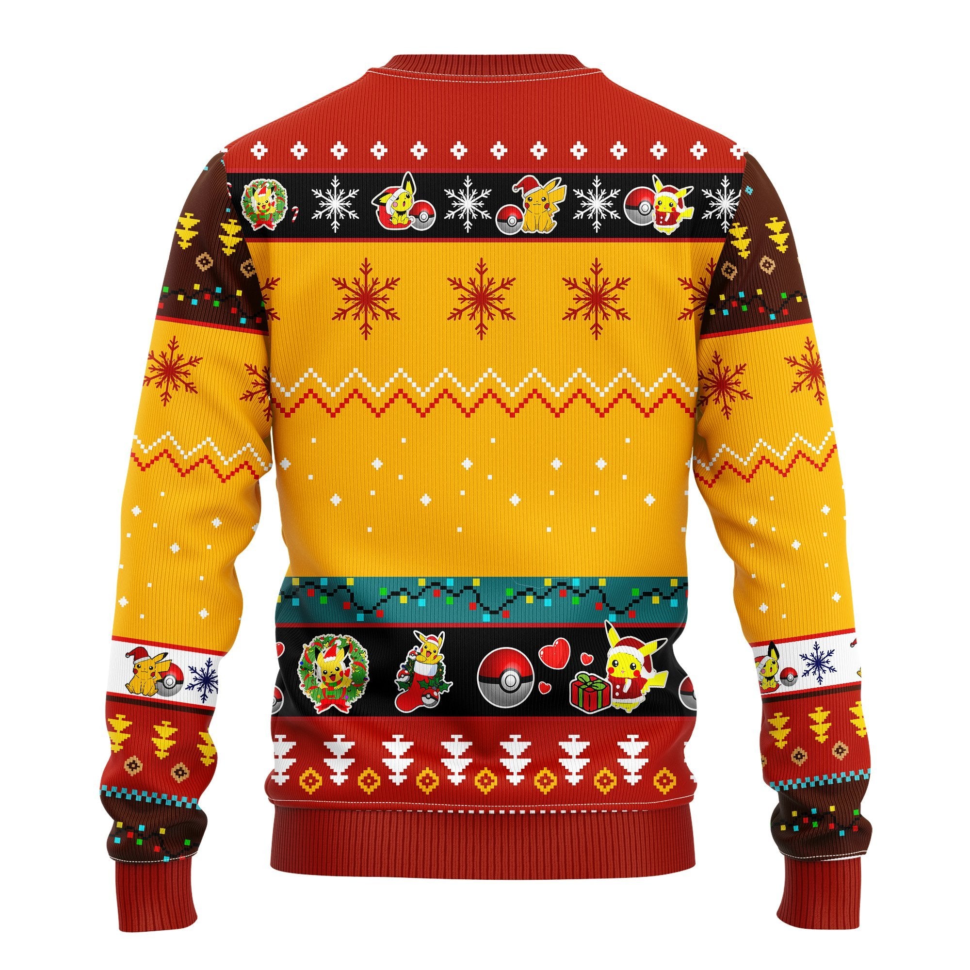 Pikachu Pokemon Ugly Christmas Sweater Yellow 3 Amazing Gift Idea Thanksgiving Gift