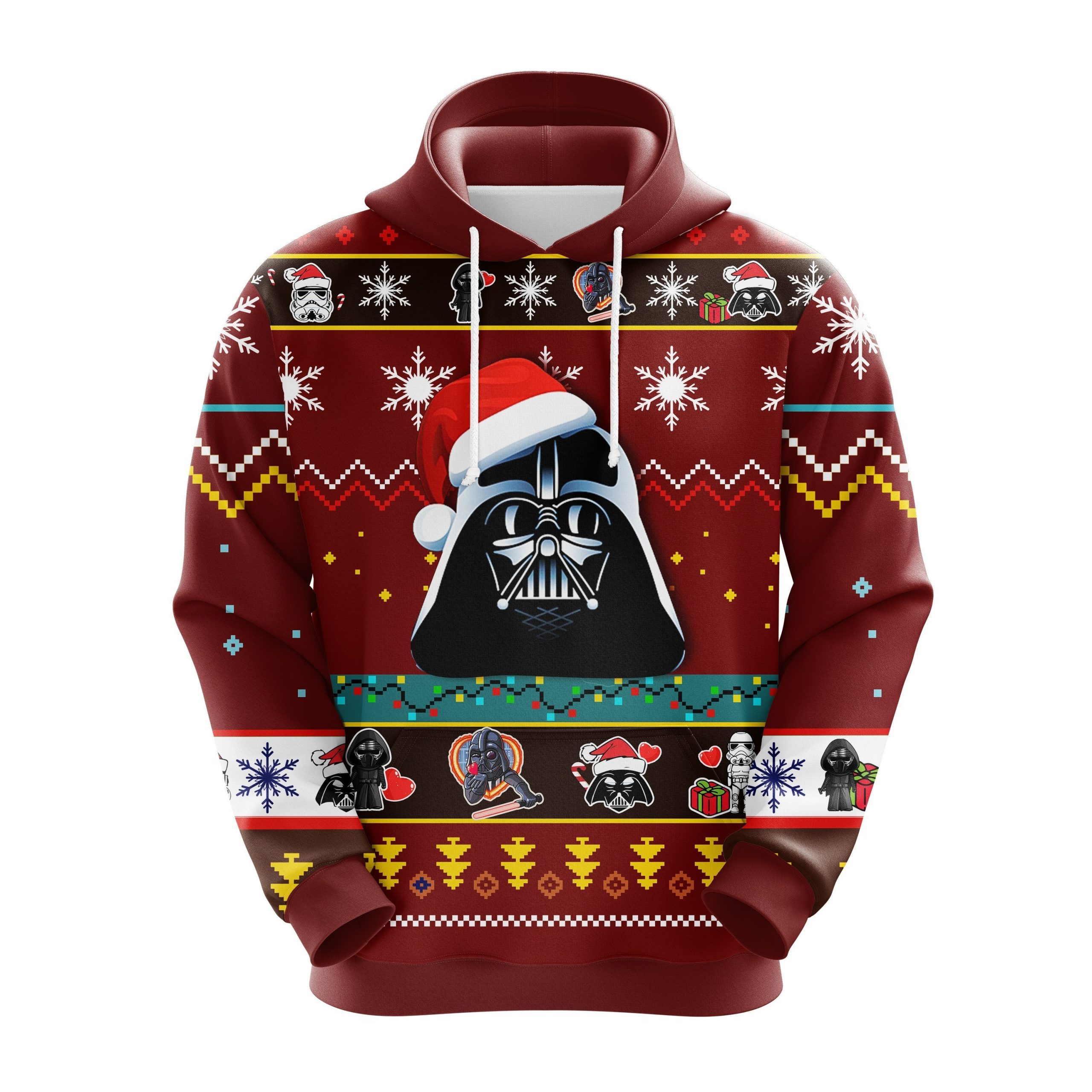 Star Wars Dark Red Christmas Cute Noel Mc Ugly Hoodie Amazing Gift Idea Thanksgiving Gift