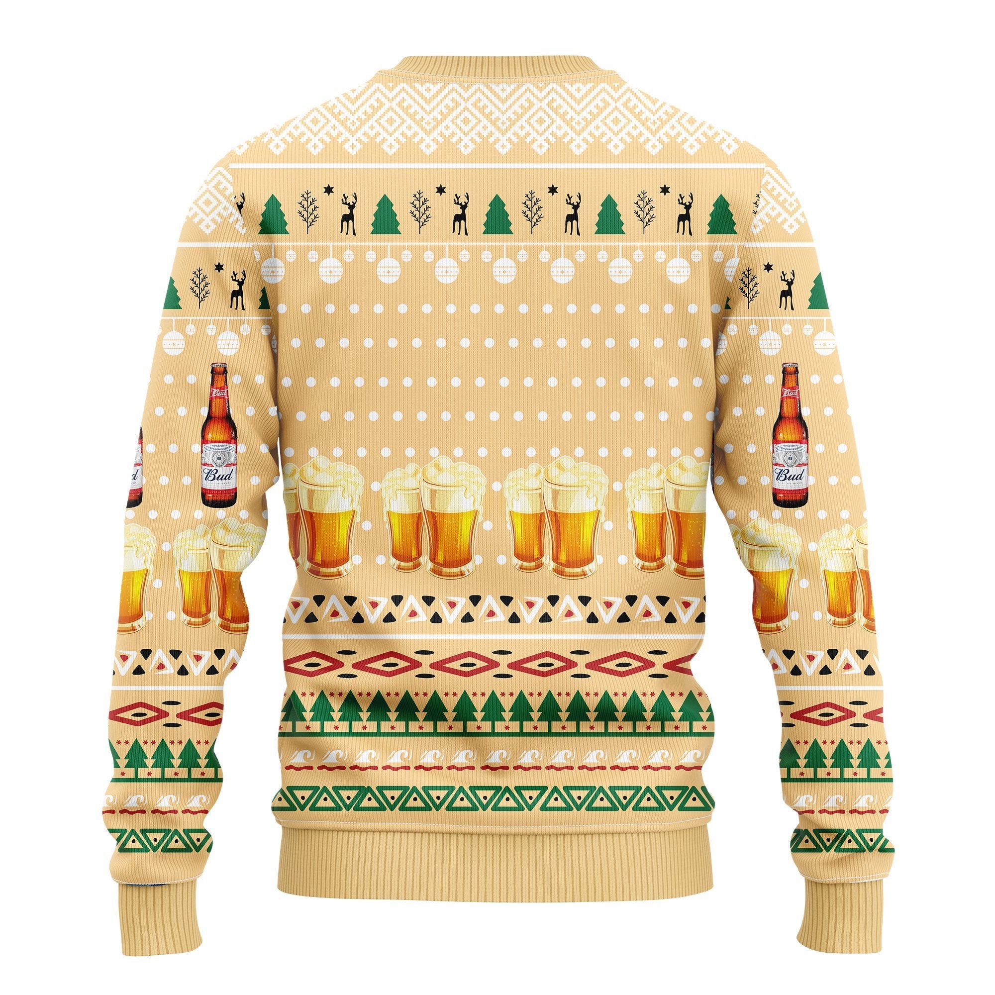 Budweiser Beer Ugly Christmas Sweater Amazing Gift Idea Thanksgiving Gift