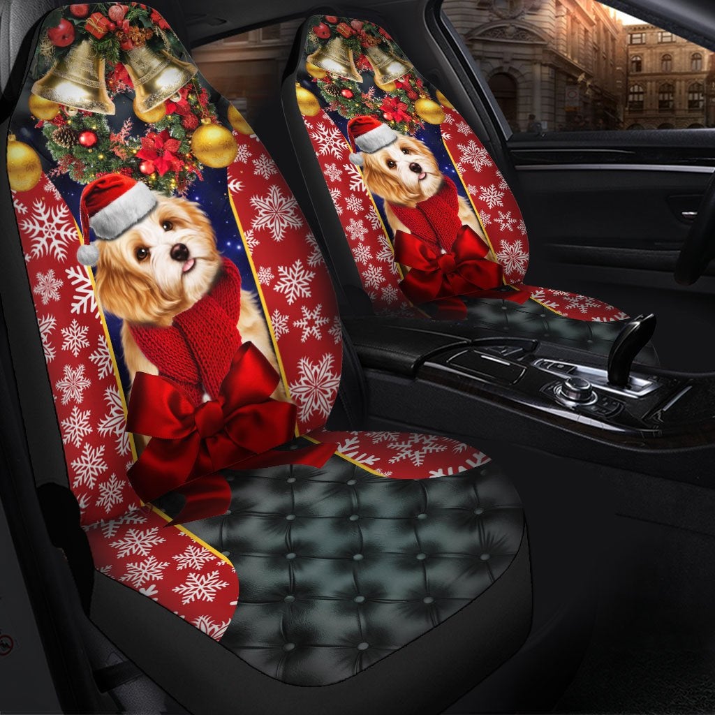 Cavachon Shih Tzu Puppy Premium Custom Car Premium Custom Car Seat Covers Decor Protectors Decor Protector
