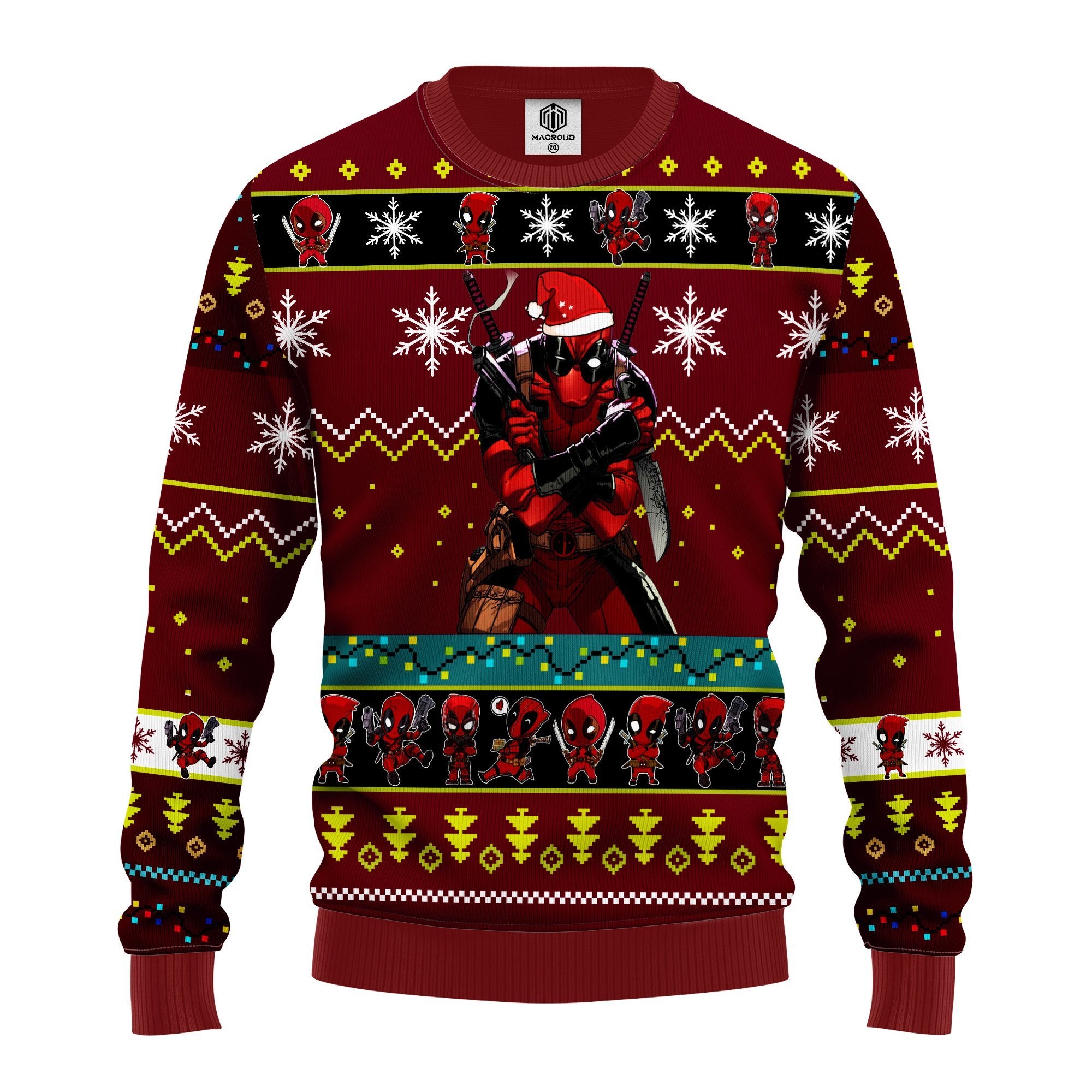 Deadpool Ugly Christmas Sweater Red 1- Amazing Gift Idea Thanksgiving Gift