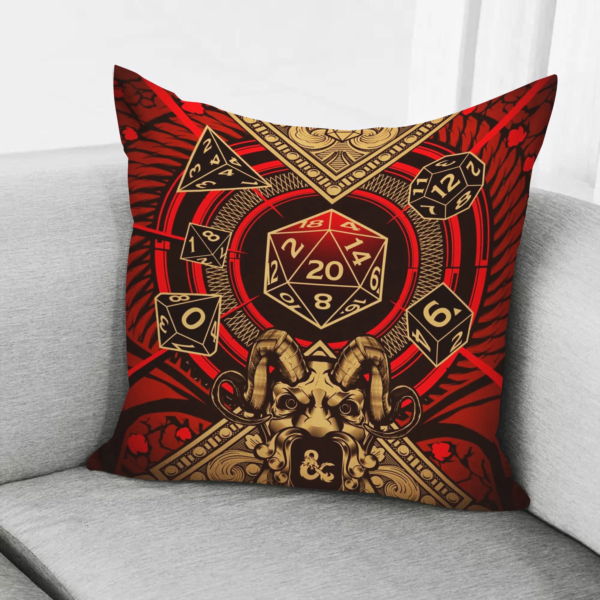Dungeons and Dragons Pillowcase Room Decor