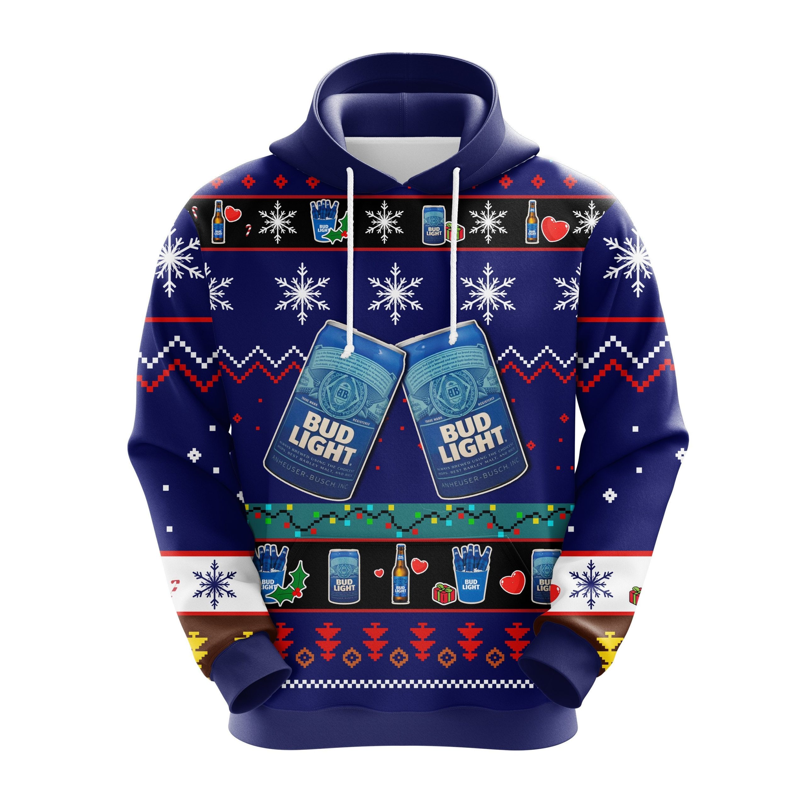 Bud Light Christmas Cute Noel Mc Ugly Hoodie Amazing Gift Idea Thanksgiving Gift