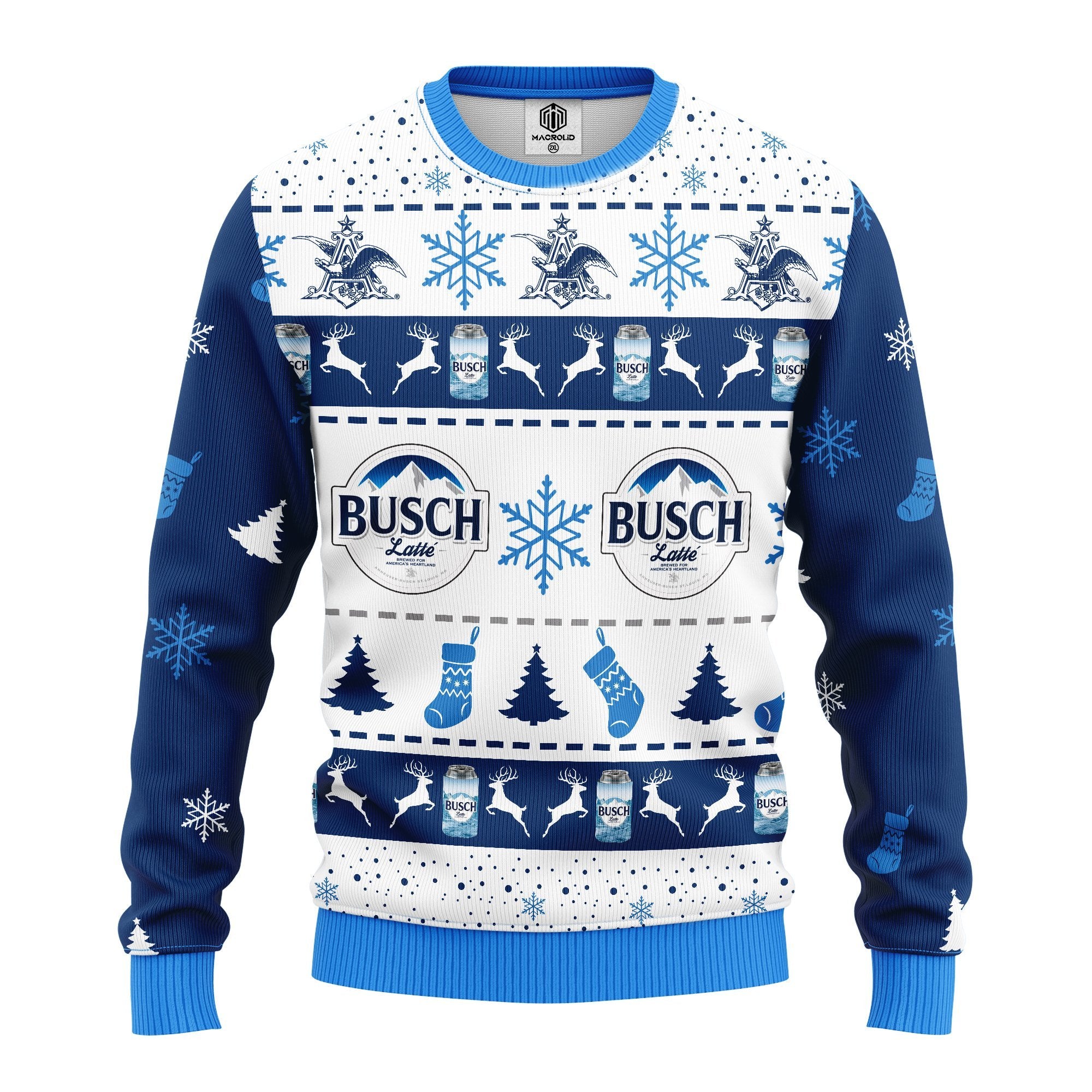 Busch Latte Beer Ugly Christmas Sweater Amazing Gift Idea Thanksgiving Gift