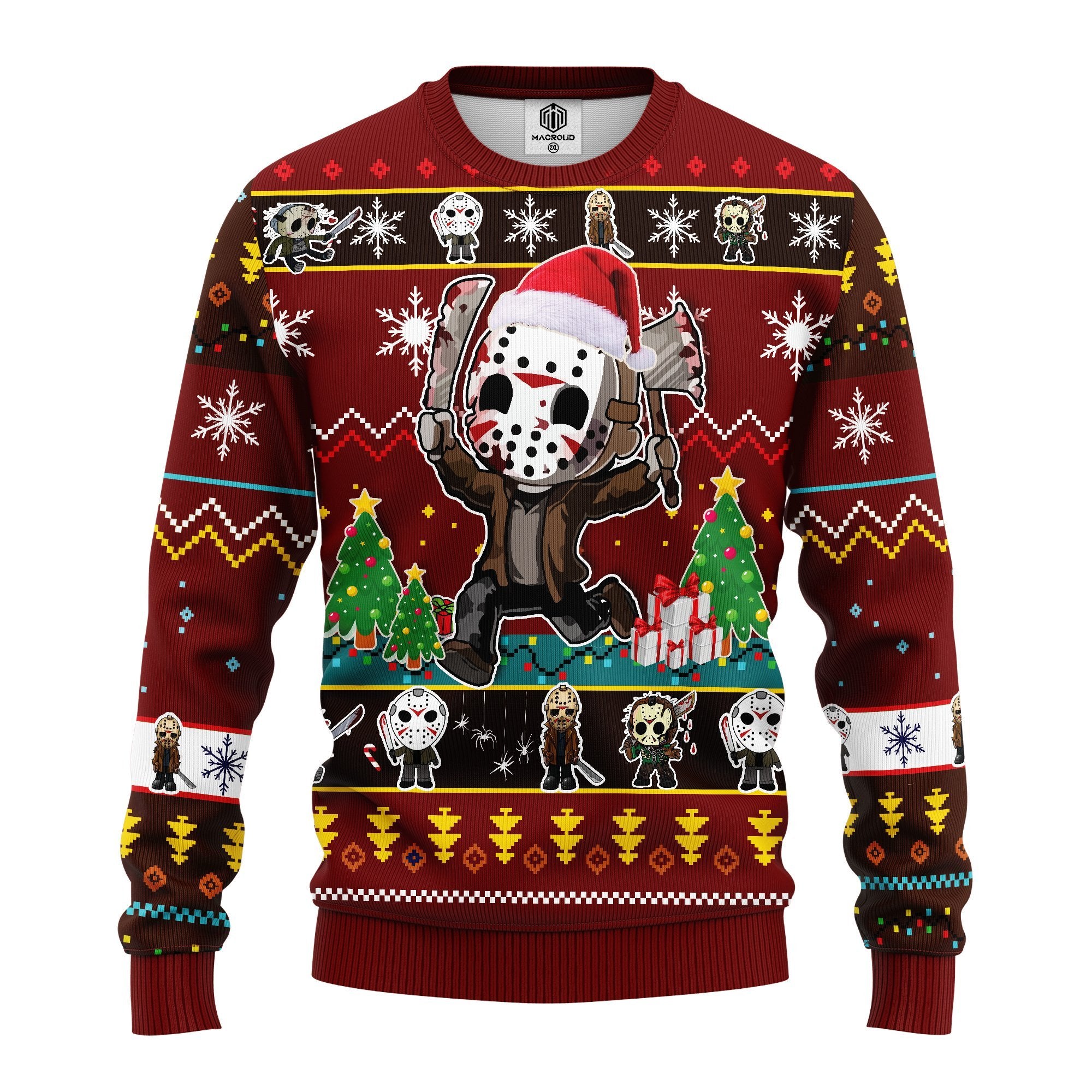 Friday The 13th Jason Voorhees Horror Movies Funny Ugly Christmas Sweater Amazing Gift Idea Thanksgiving Gift