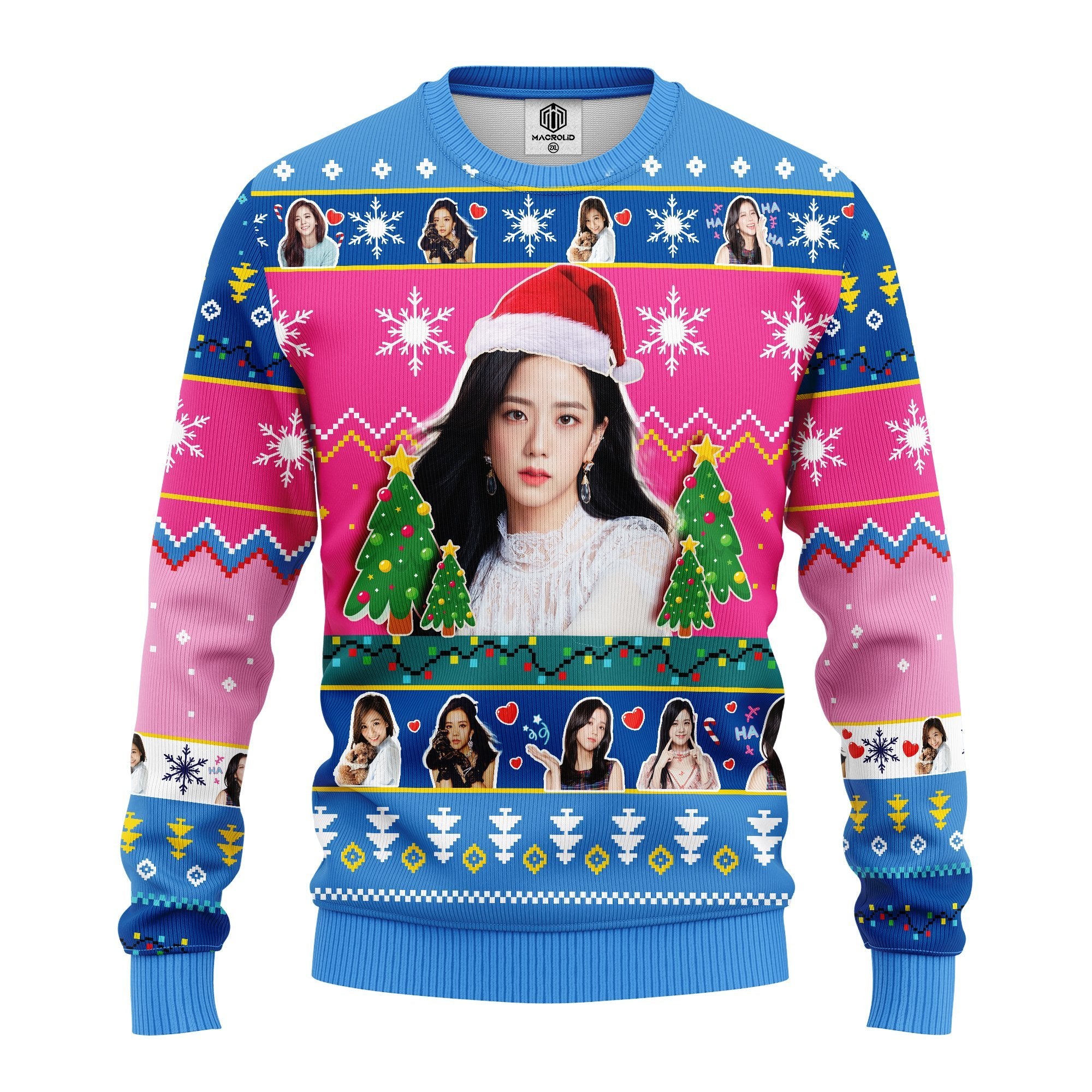 Jisoo Black Pink Ugly Christmas Sweater Amazing Gift Idea Thanksgiving Gift