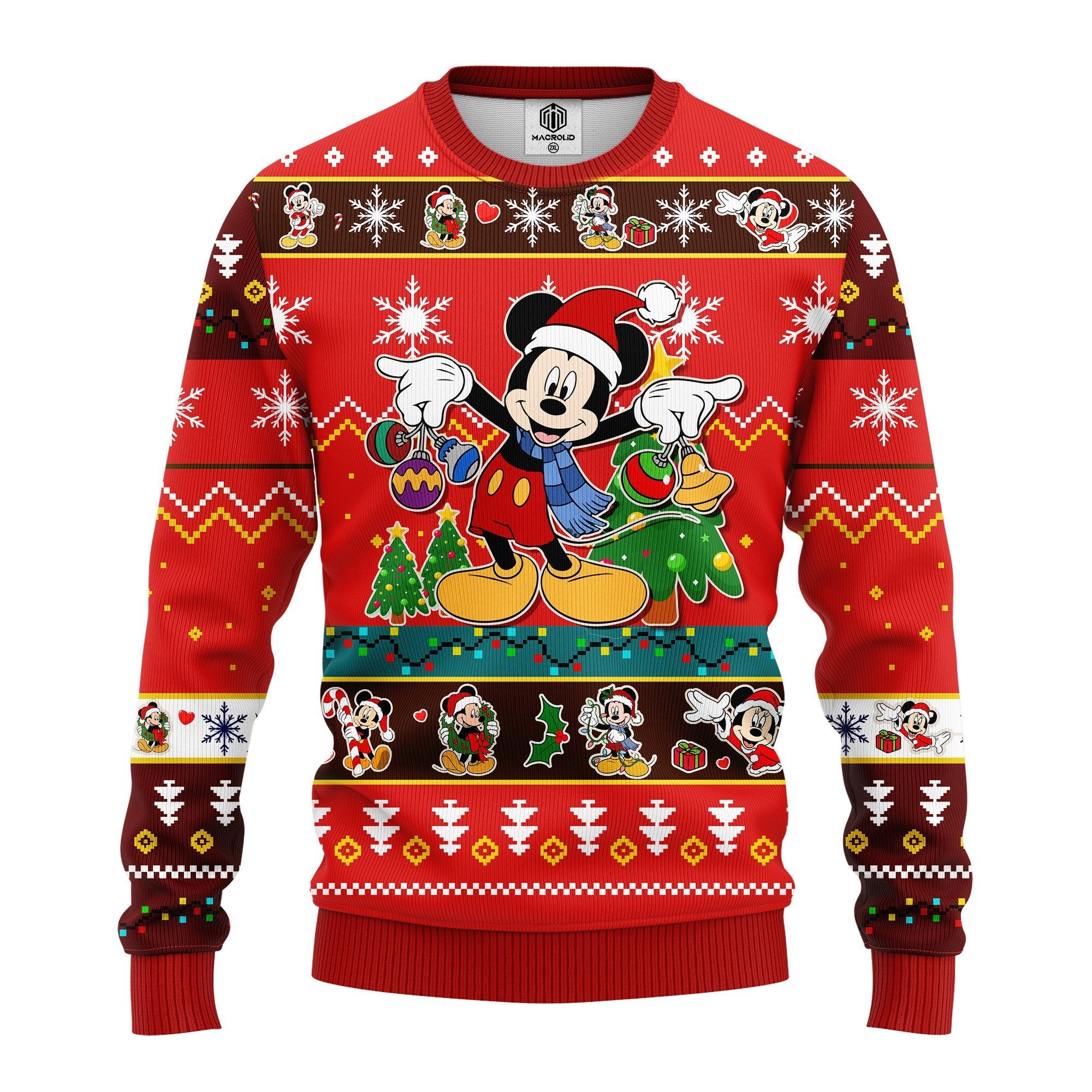 Mickey Ugly Christmas Sweater Red 1 Amazing Gift Idea Thanksgiving Gift