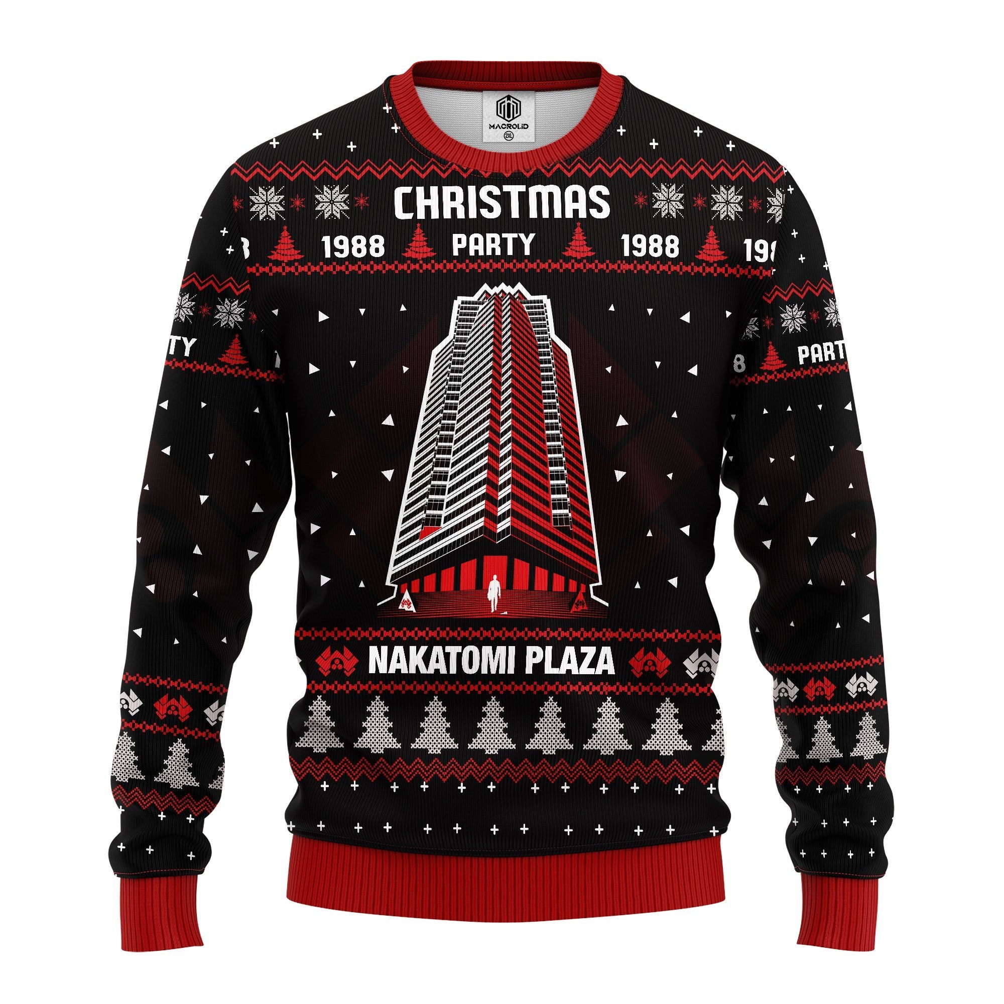 Die Hard Nakatomi Plaza Ugly Christmas Sweater Amazing Gift Idea Thanksgiving Gift