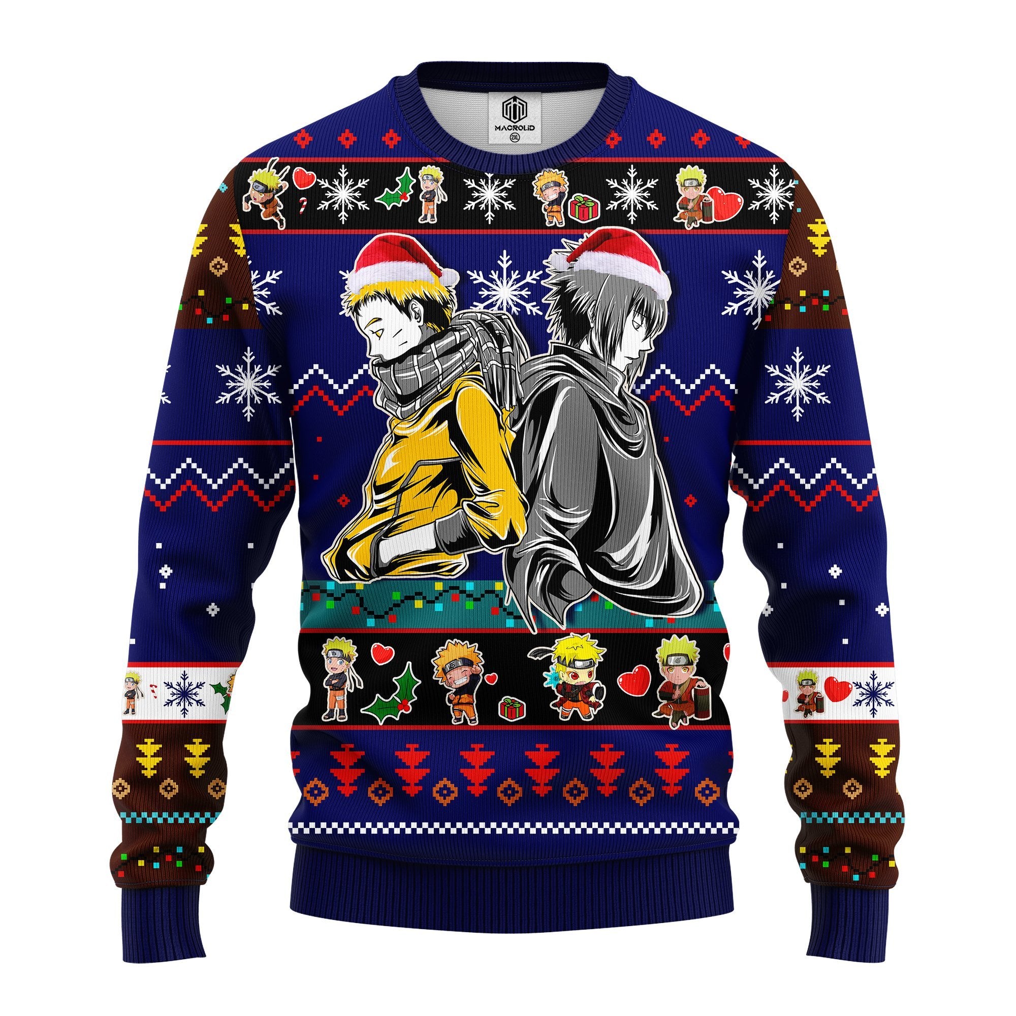 Naruto Sasuke Ugly Christmas Sweater Blue 1 Amazing Gift Idea Thanksgiving Gift