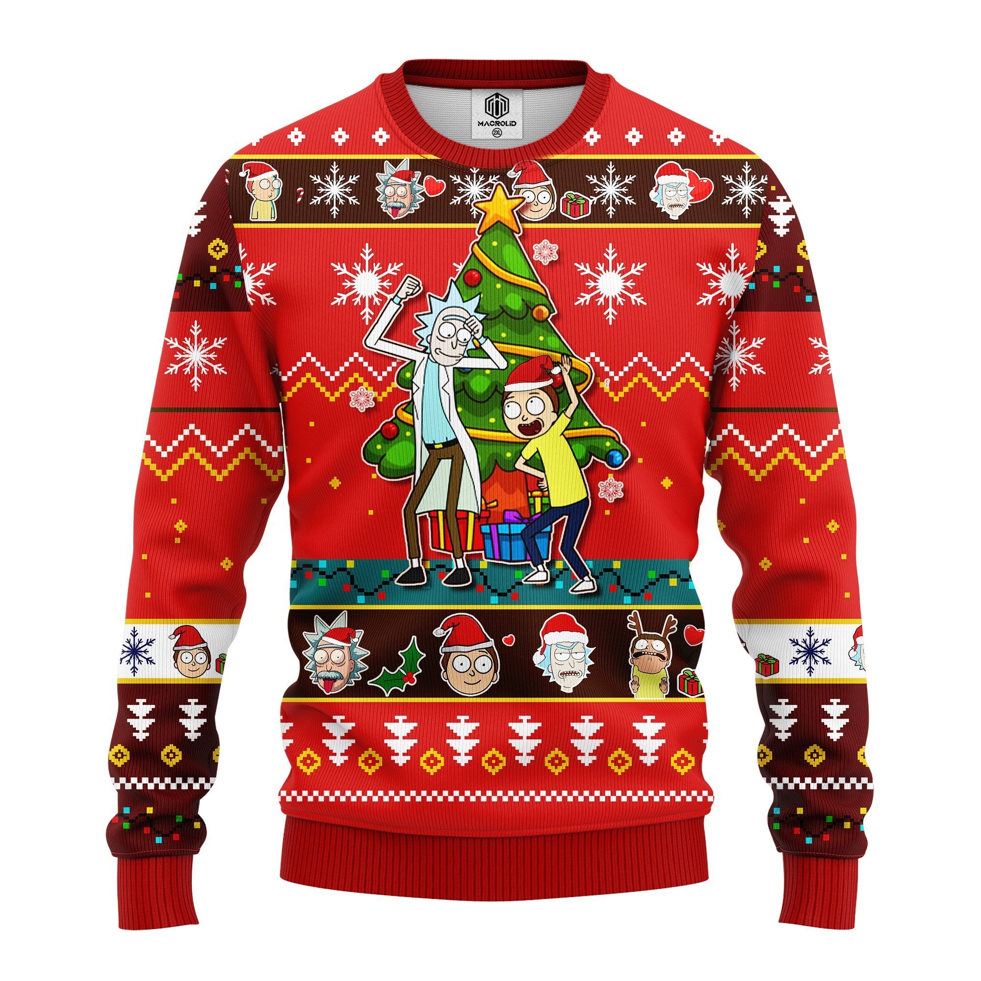 Rick And Morty Noel Ugly Christmas Sweater Red 1 Amazing Gift Idea Thanksgiving Gift