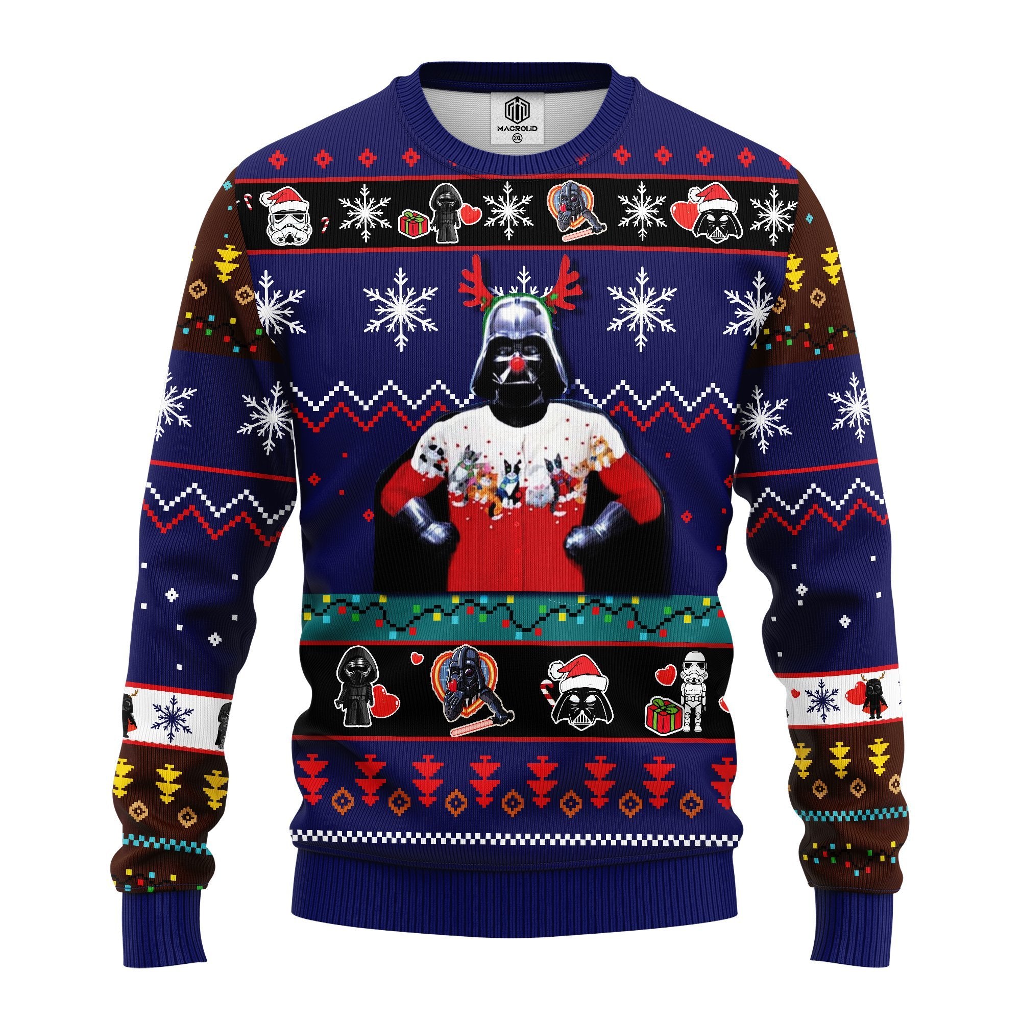 Star Wars Funny Ugly Christmas Sweater Blue 1- Amazing Gift Idea Thanksgiving Gift