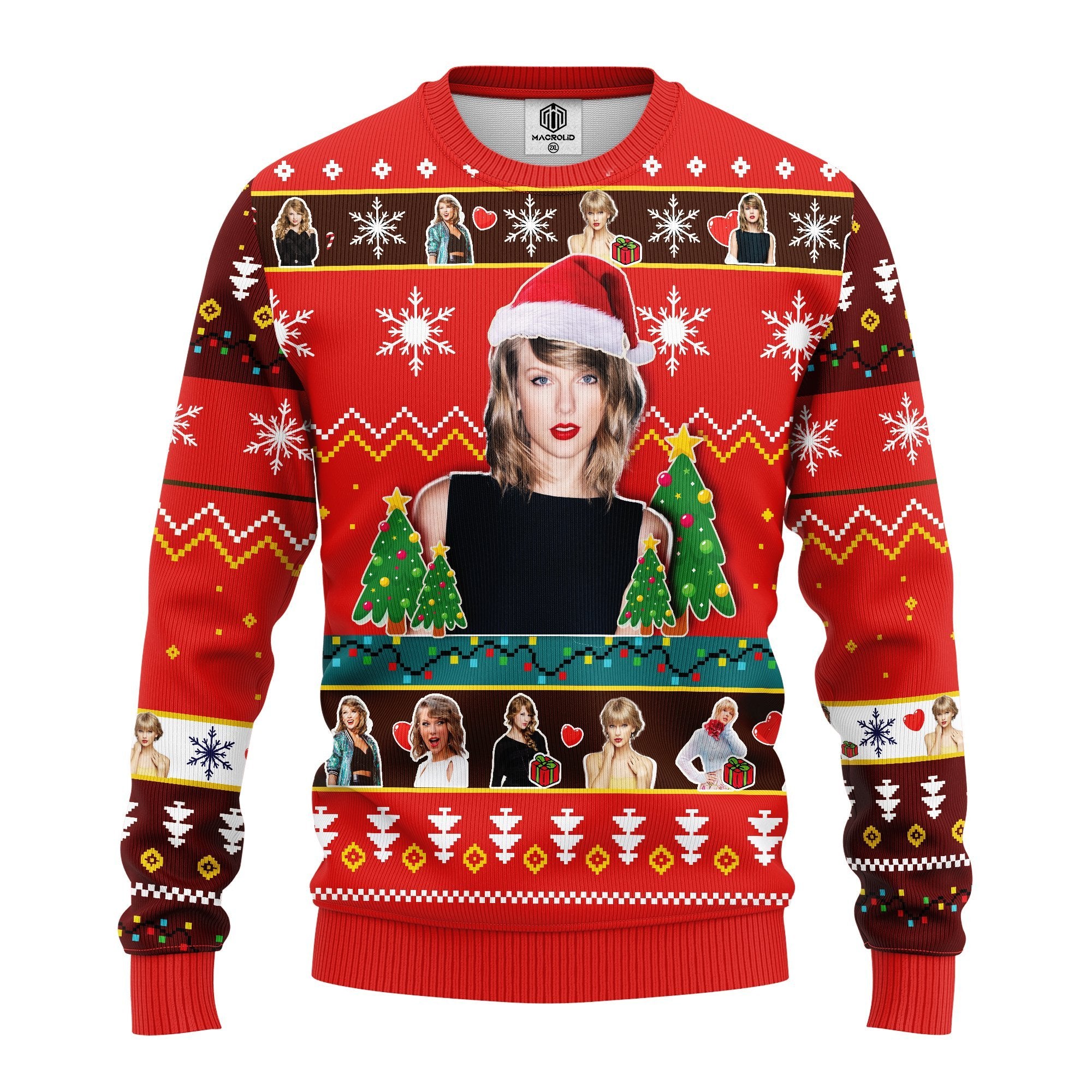 Taylor Swift Ugly Christmas Sweater Red Amazing Gift Idea Thanksgiving Gift