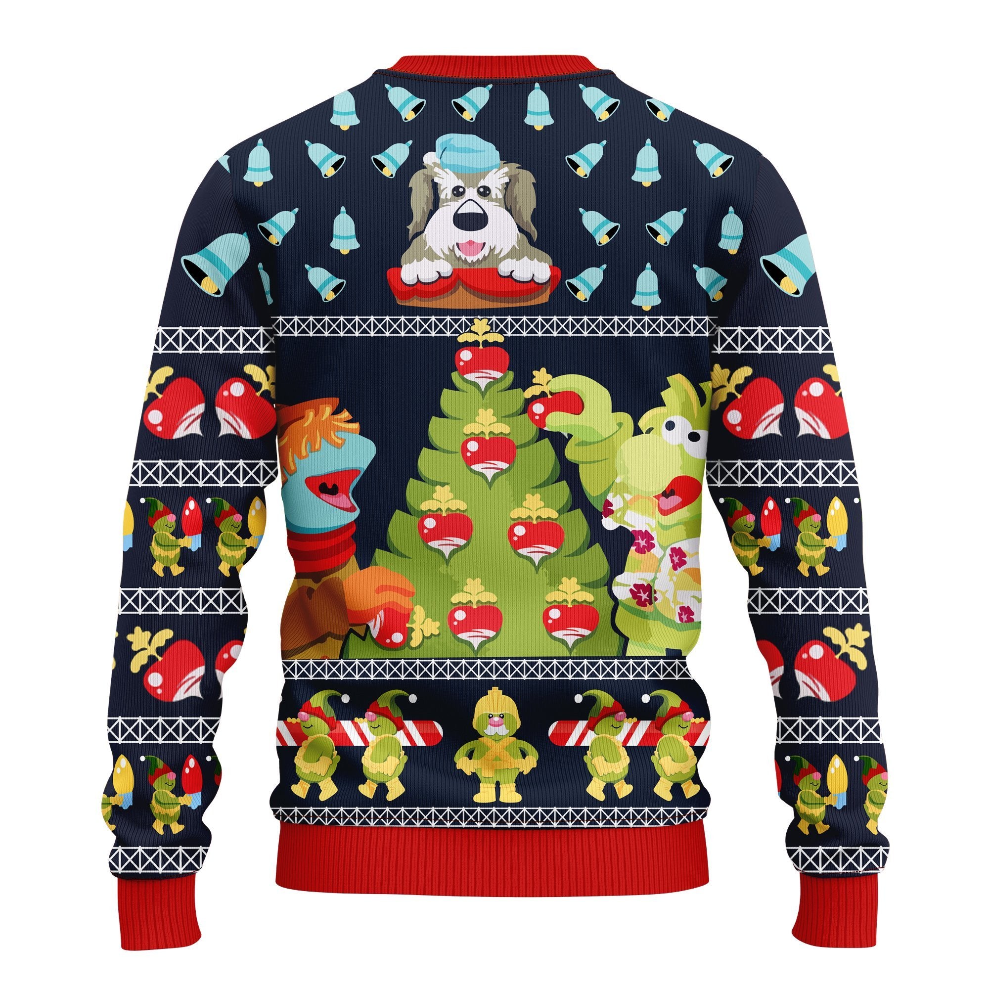 Fraggle Rock Sublimated Adult Ugly Christmas Sweater Amazing Gift Idea Thanksgiving Gift
