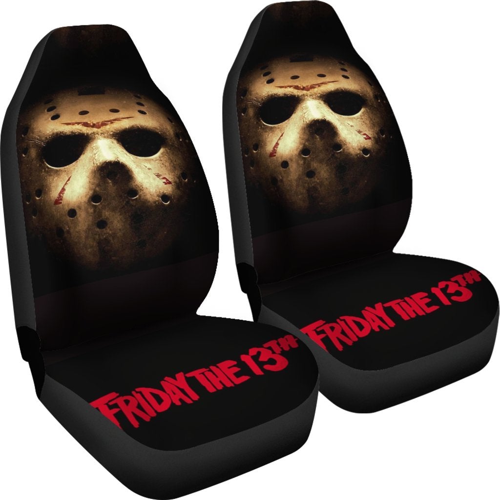 Friday The 13th Jason Voorhees Horror Movies Premium Custom Car Seat Covers Decor Protectors