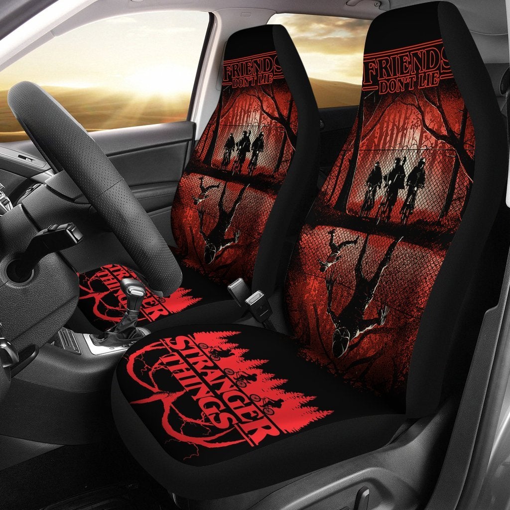 Friend Don'T Lie Stranger Things Premium Custom Car Seat Covers Decor Protectors
