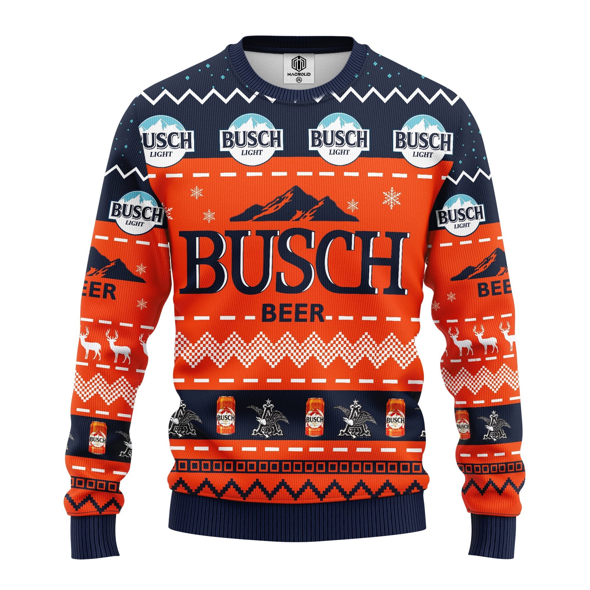 Busch Beer Ugly Christmas Sweater Amazing Gift Idea Thanksgiving Gift