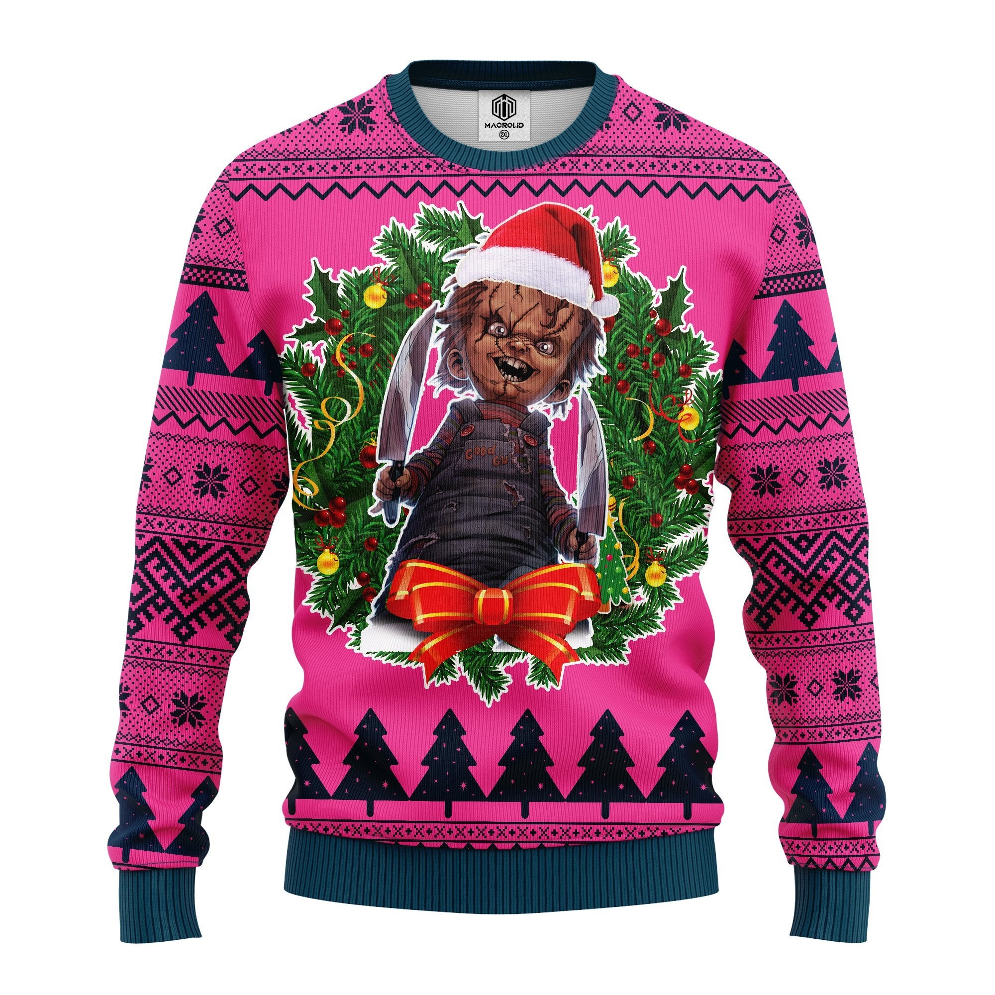 Chucky Doll Ugly Christmas Sweater Amazing Gift Idea Thanksgiving Gift