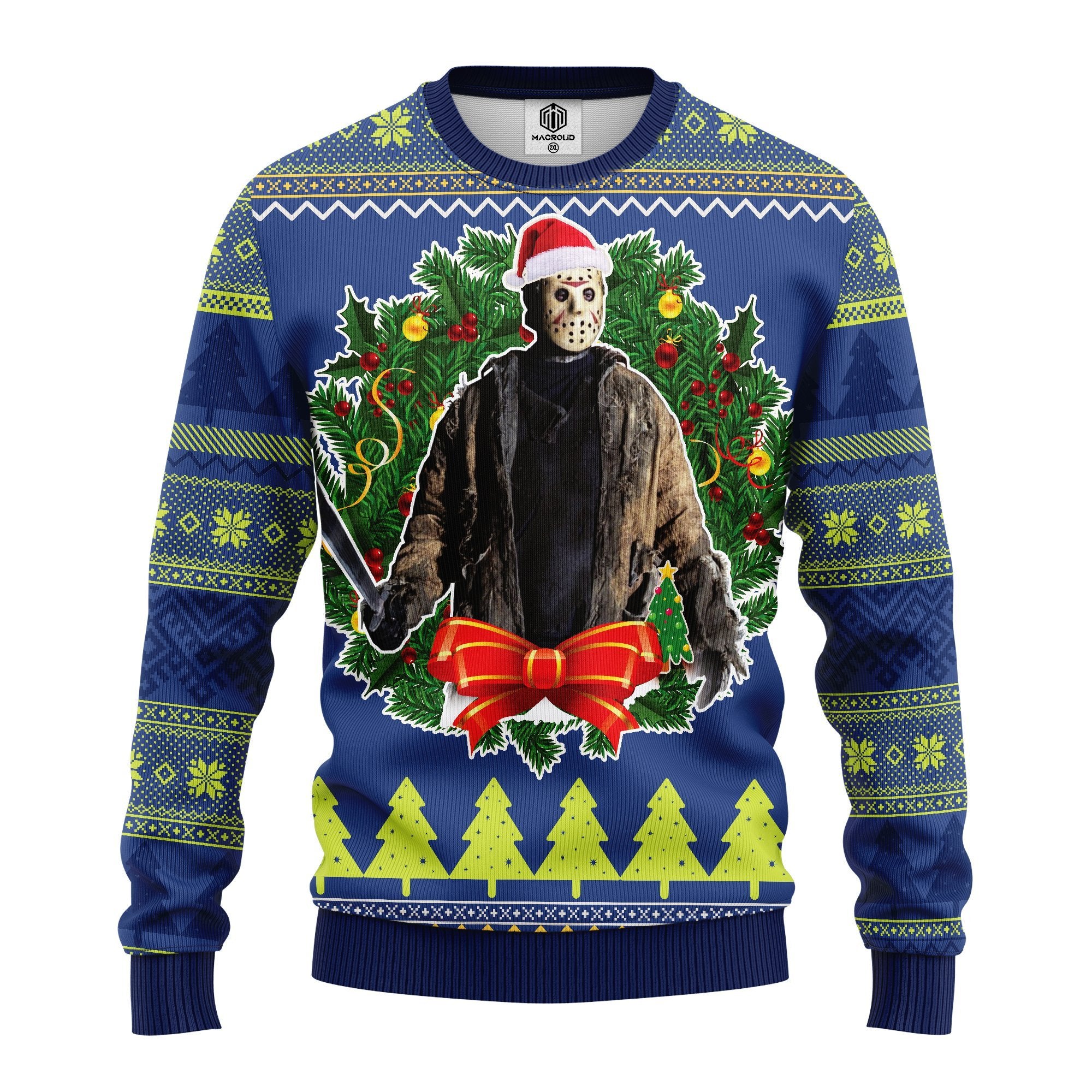 Jason Woorhees Ugly Christmas Sweater Amazing Gift Idea Thanksgiving Gift