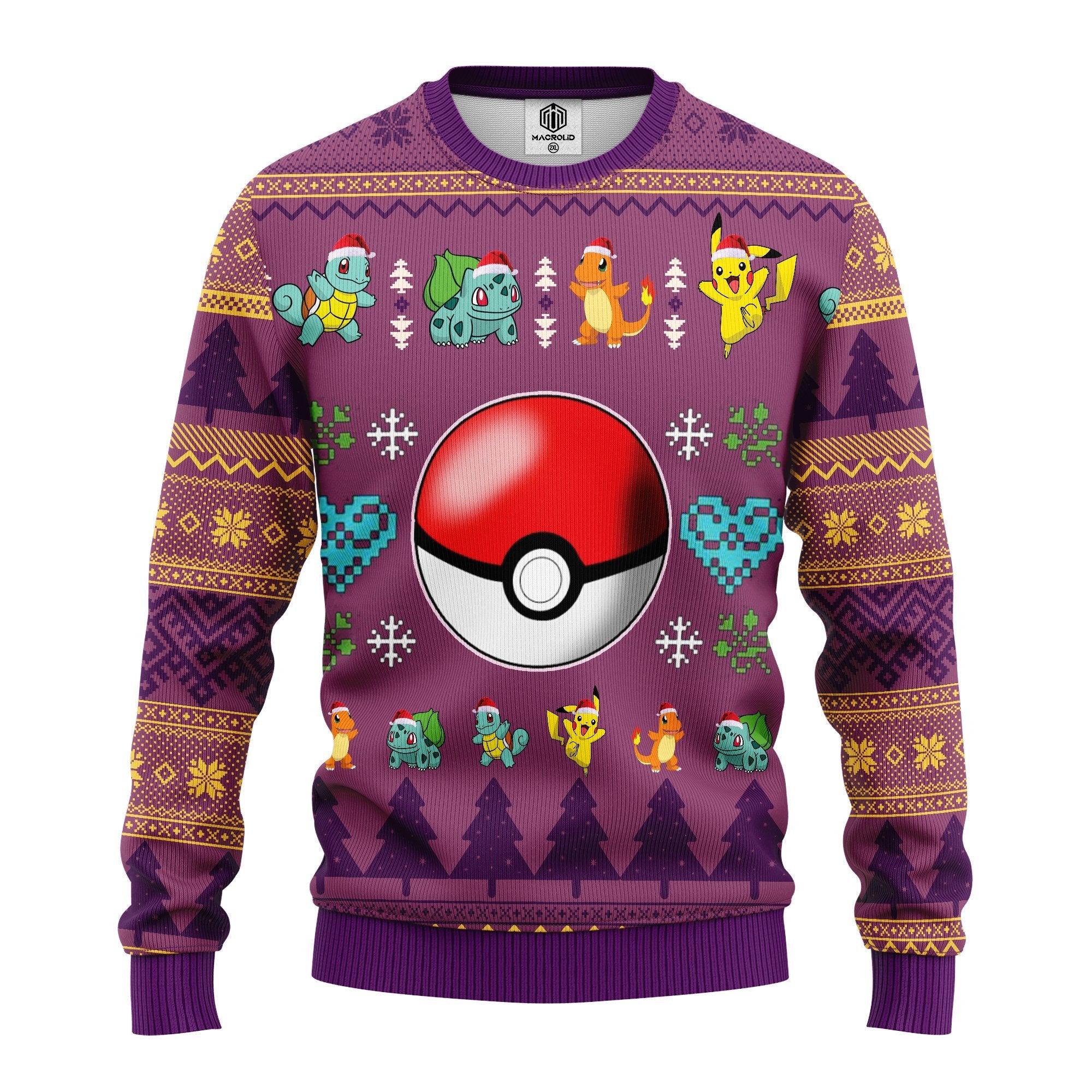 Pokemon Ball Ugly Christmas Sweater Amazing Gift Idea Thanksgiving Gift