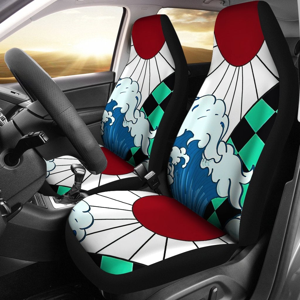 Demon Slayer Car Premium Custom Car Seat Covers Decor Protectors