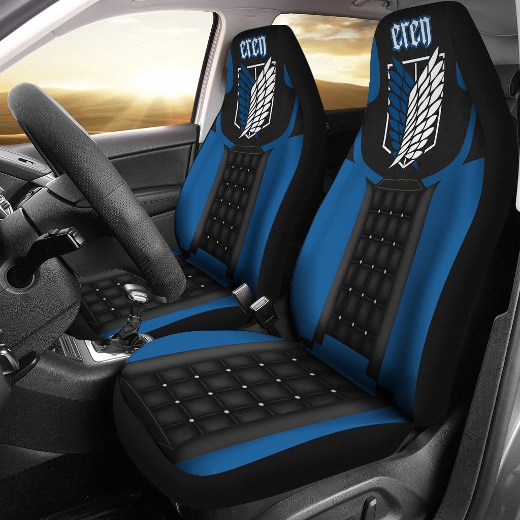 Attack On Titans Premium Car Premium Custom Car Seat Covers Decor Protectors
