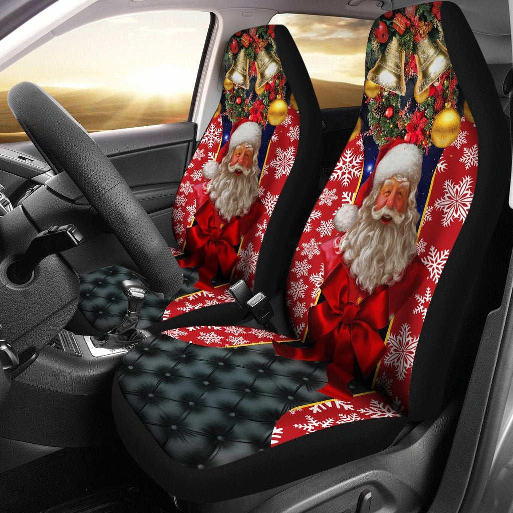 Santa Claus Premium Custom Car Premium Custom Car Seat Covers Decor Protectors Decor Protector