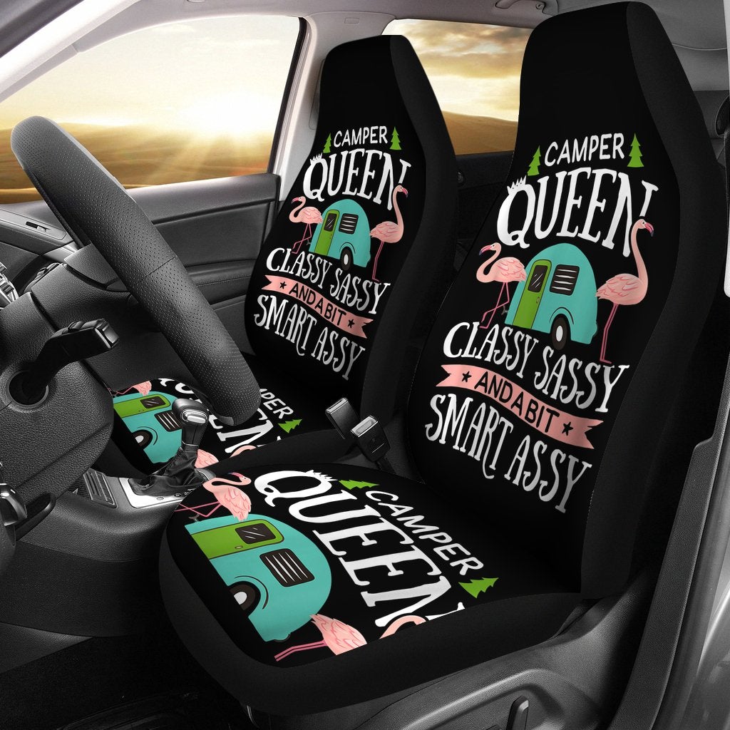 Best Camper Queen Classy Sassy Smart Assy Premium Custom Car Seat Covers Decor Protector