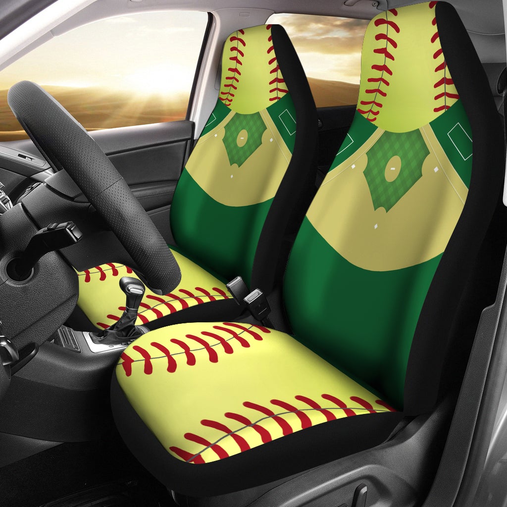 Best Softball Field Premium Custom Car Seat Covers Decor Protector