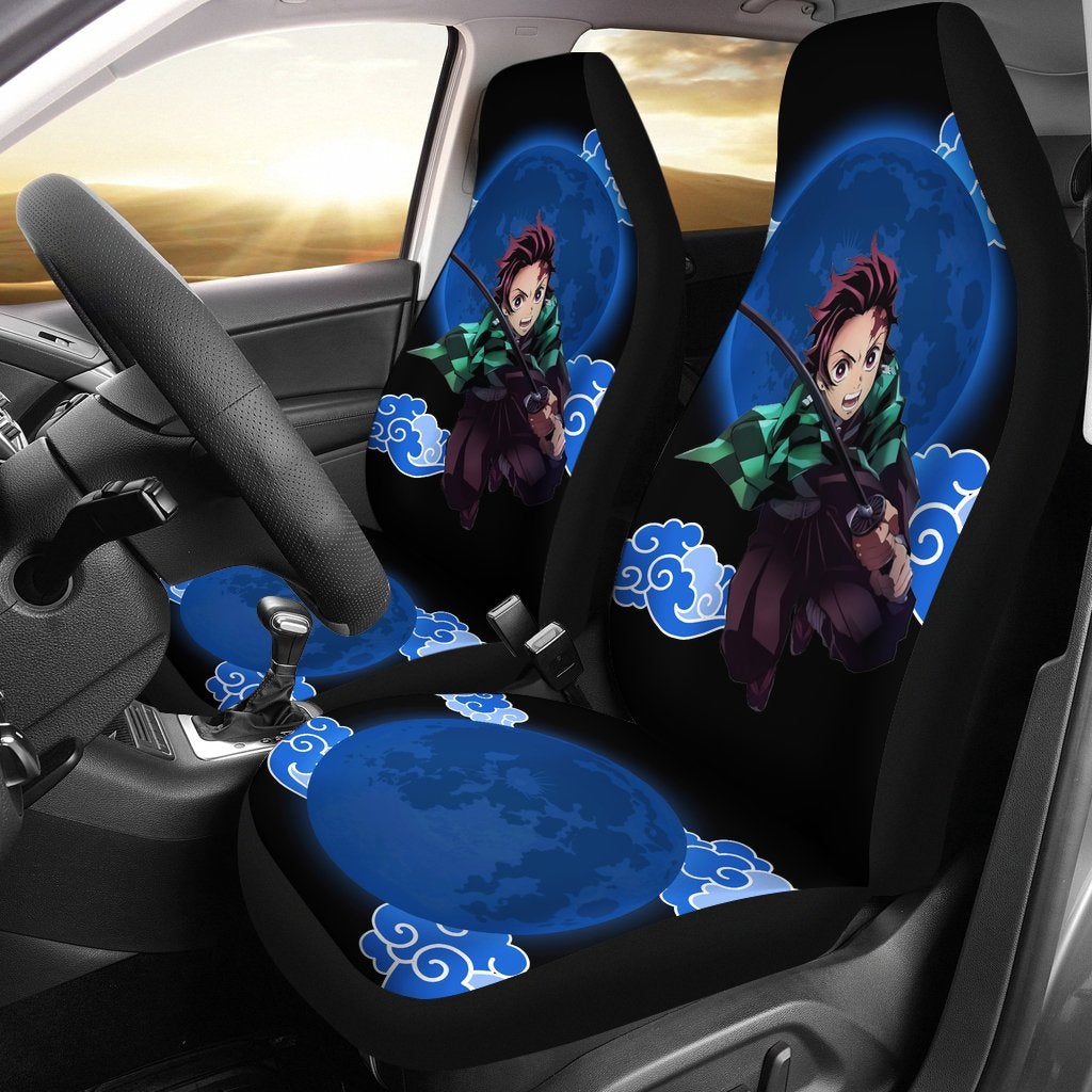 Tanjiro Cloud Demon Slayer Premium Custom Car Premium Custom Car Seat Covers Decor Protectors Decor Protector
